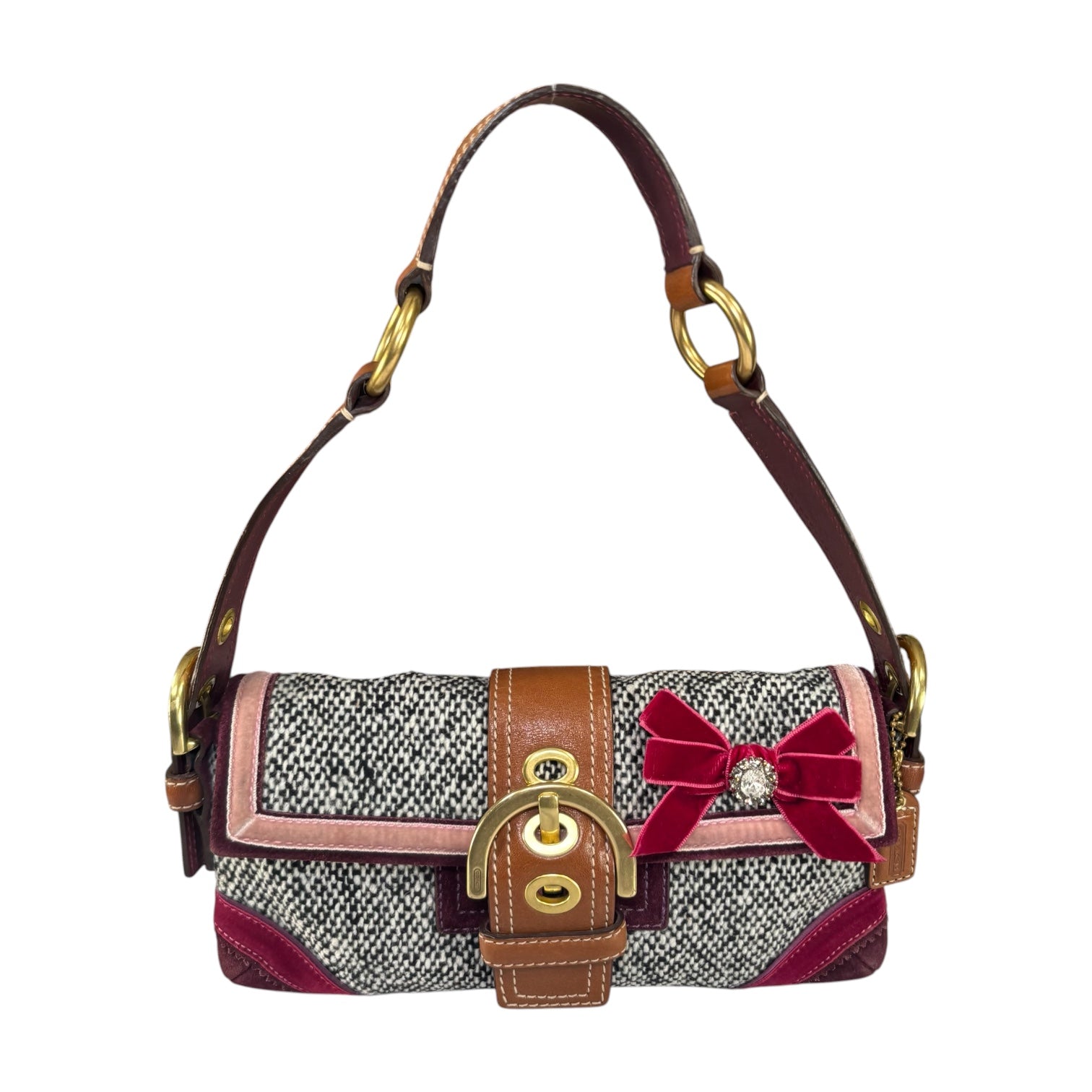 Coach Y2K Tweet Suede Bow Limited Baguette Purse – Elliott's Luxury