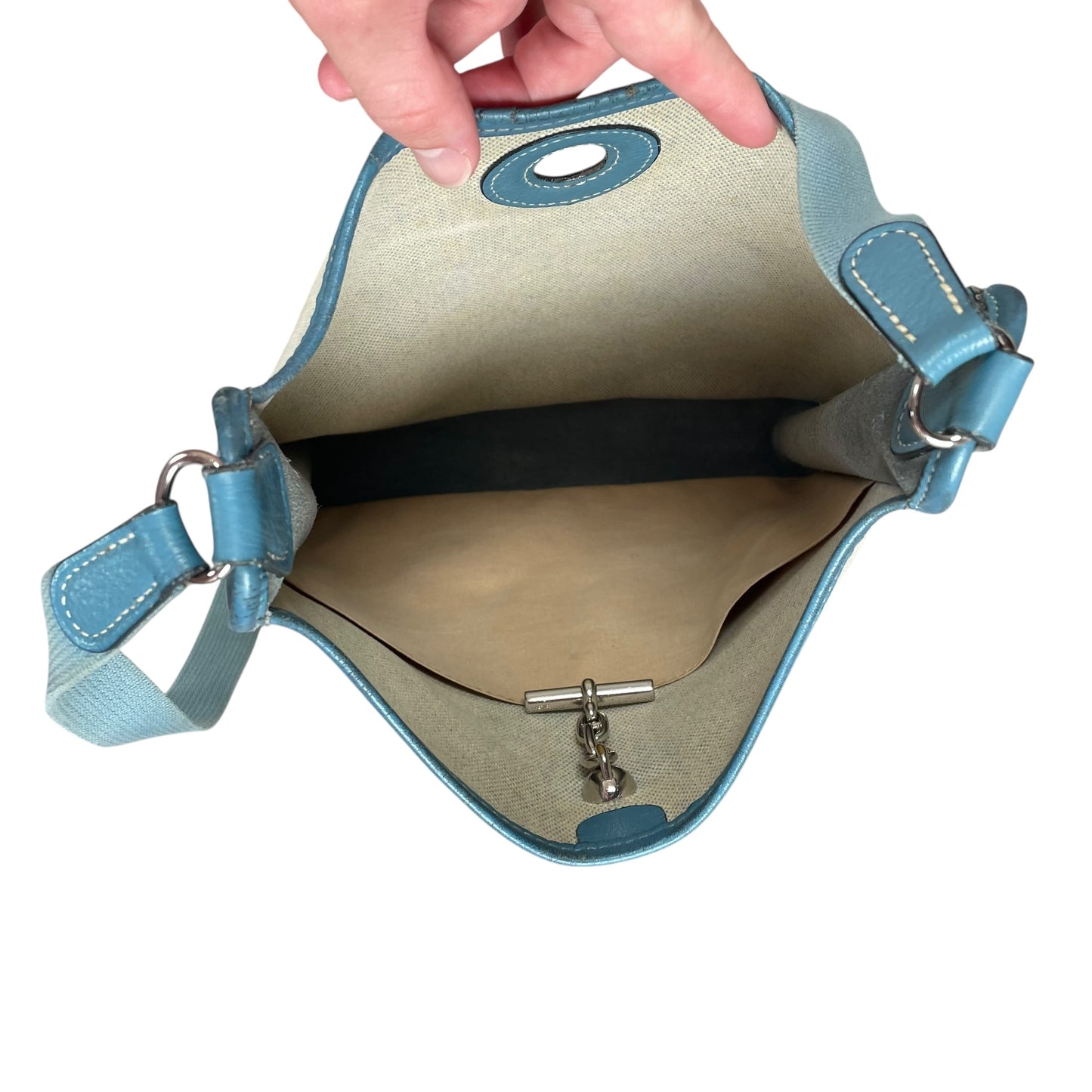 Hermes Vespa 1999 PM – Blue Jean Clemence & Canvas