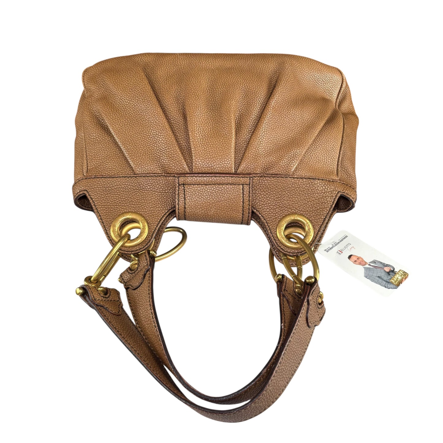 Dolce & Gabbana Golden Brown Pebbled Leather GHW Distressed Shoulder Hobo