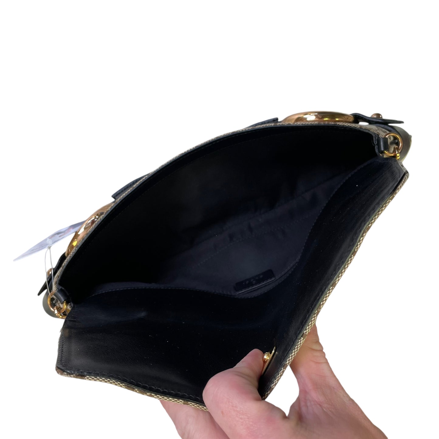 Gucci GG HorseBit Bamboo Chain Jumbo Large Heritage GG Tom Ford Era Clutch Shoulder Purse