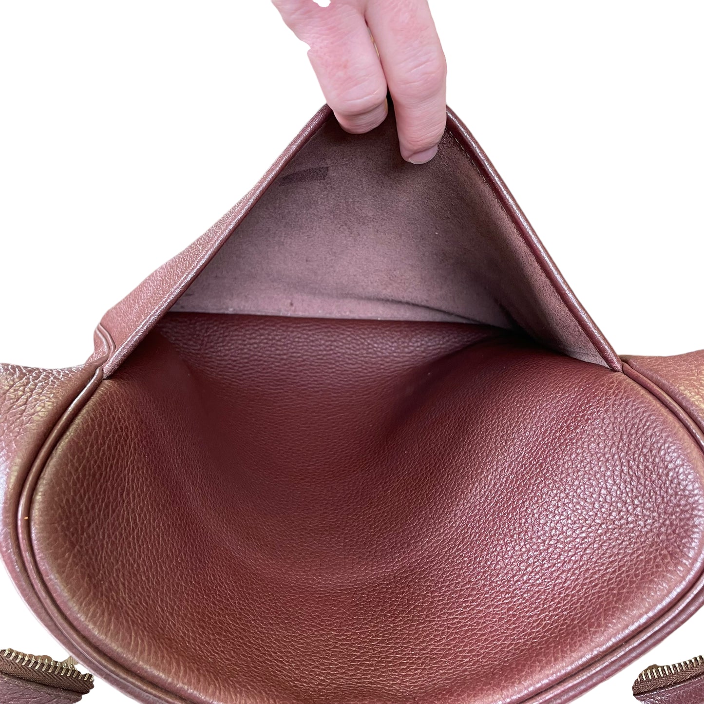 Hermes Bordeaux Taurillon Leather Travel Work Shoulder Bag