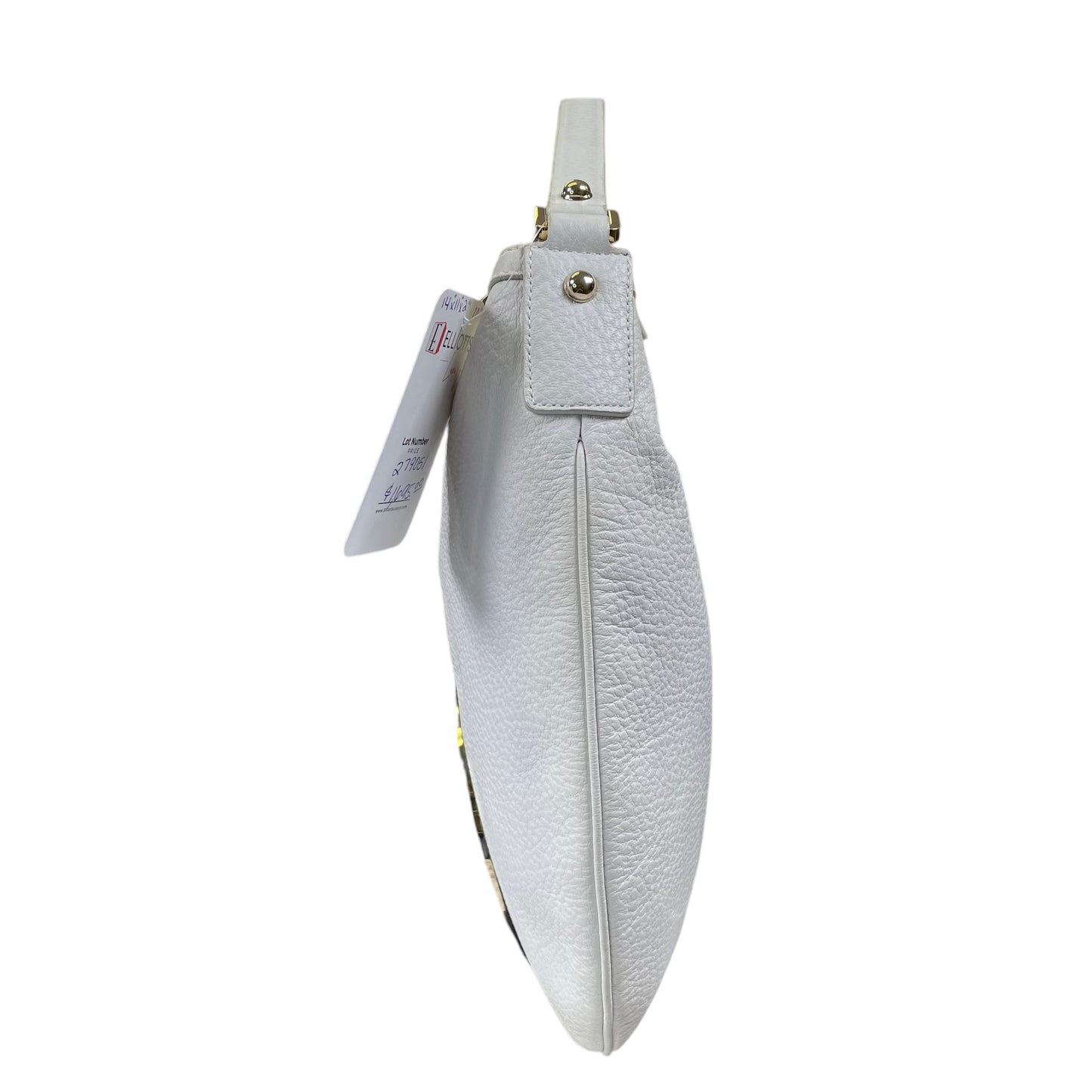Gucci GG Sherry Blonde White Large Pebbled Gold Tone Hardware Shoulder Purse