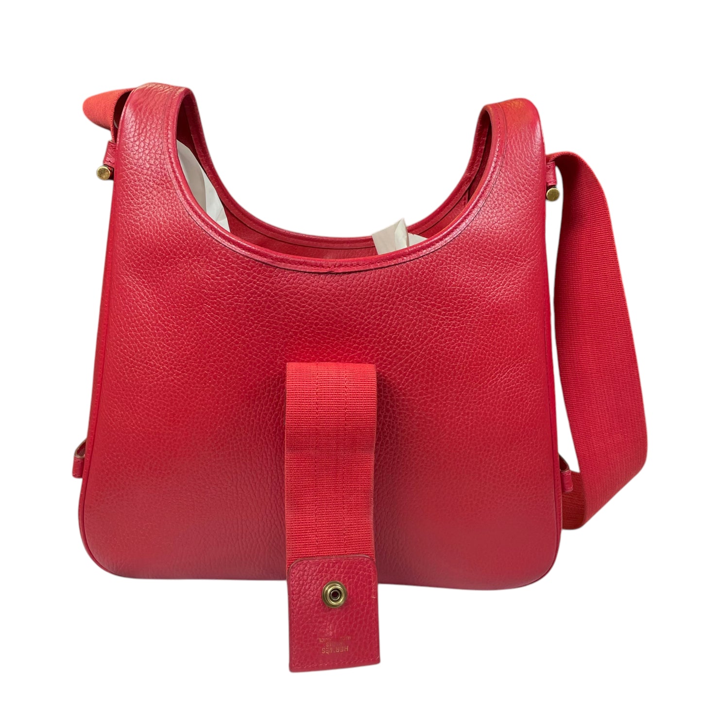 Hermes Tsako 3 Way Crossbody Red Ardennes Leather GHW Shoulder Purse