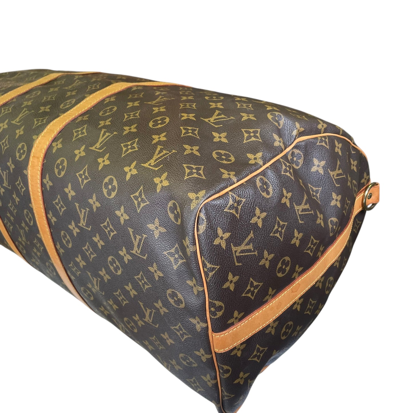 Louis Vuitton Keepall 60 Monogram Bando Lock + Tag Duffel Travel Bag