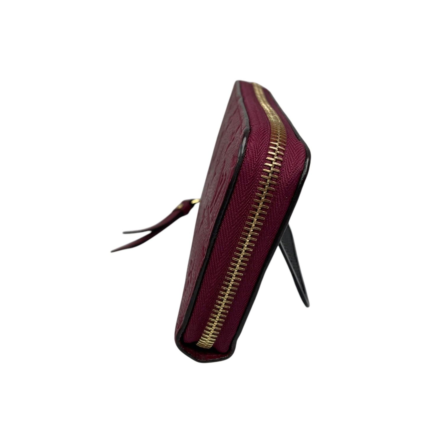 Louis Vuitton Empreinte Leather Bordeaux Zip Around Gold Zip Around Long Wallet