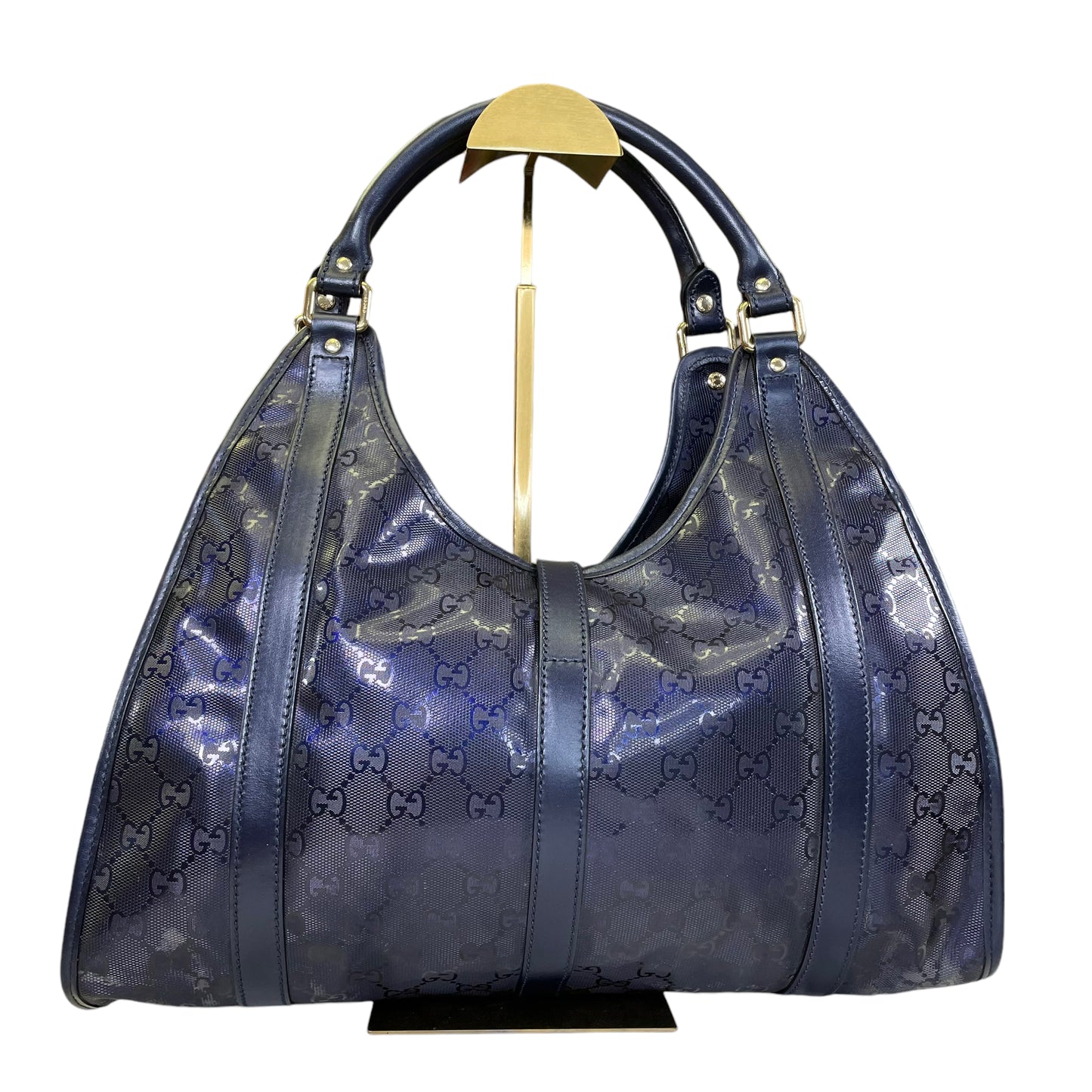 Gucci GG Joy Jackie Purple Metallic Gold Limited Edition Shoulder Purse