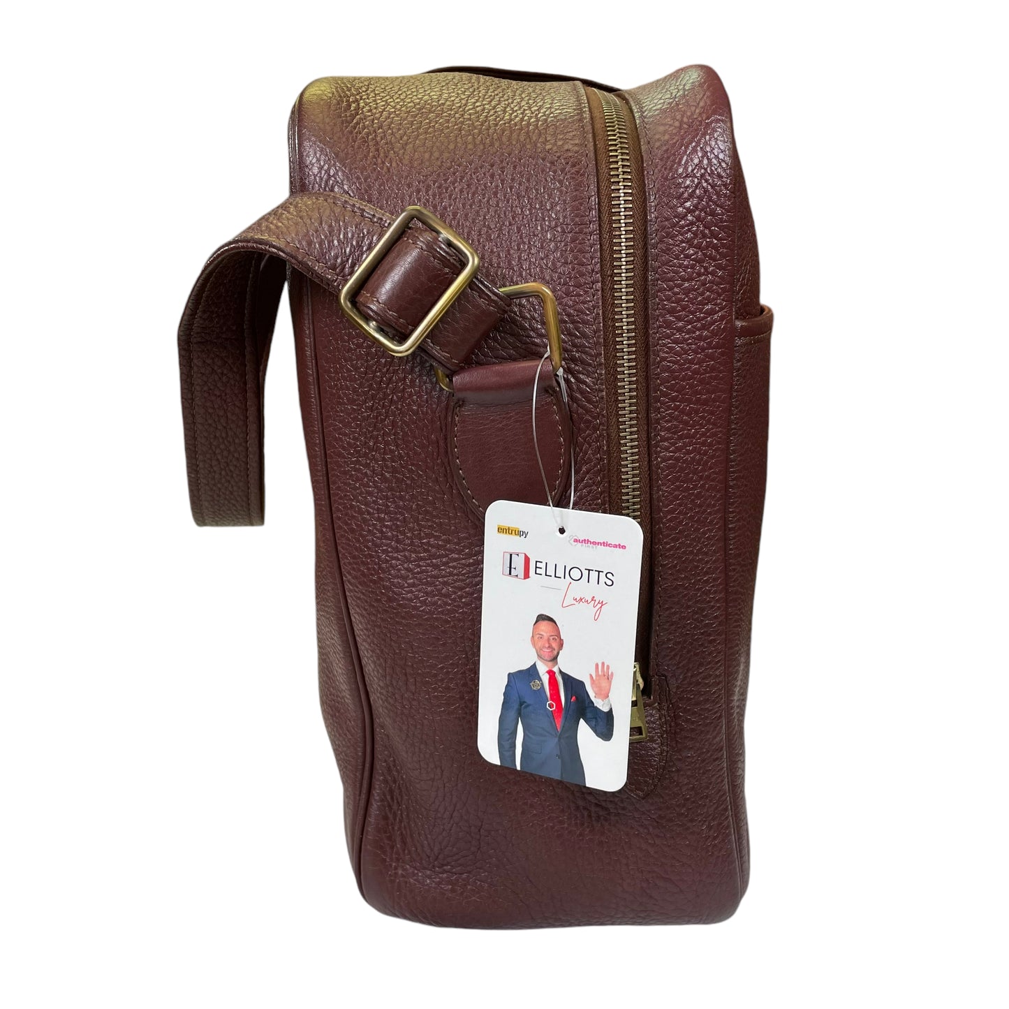 Hermes Bordeaux Taurillon Leather Travel Work Shoulder Bag