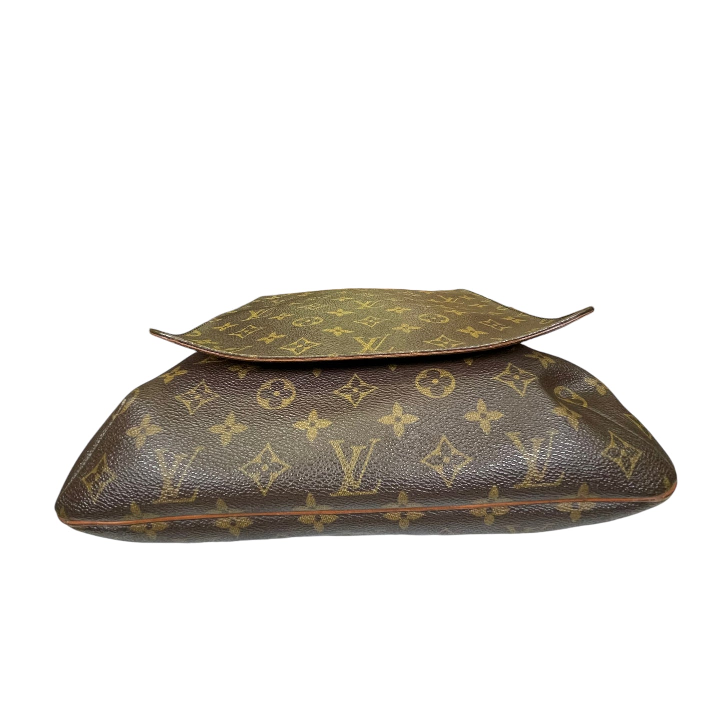 Louis Vuitton Musette Monogram Brown Single Flap 2 Way Crossbody Purse