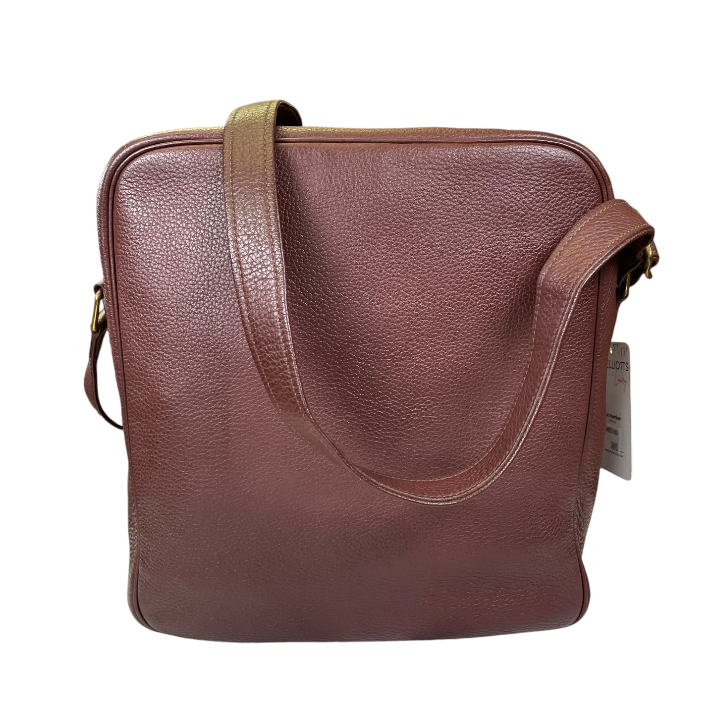 Hermes Bordeaux Taurillon Leather Travel Work Shoulder Bag