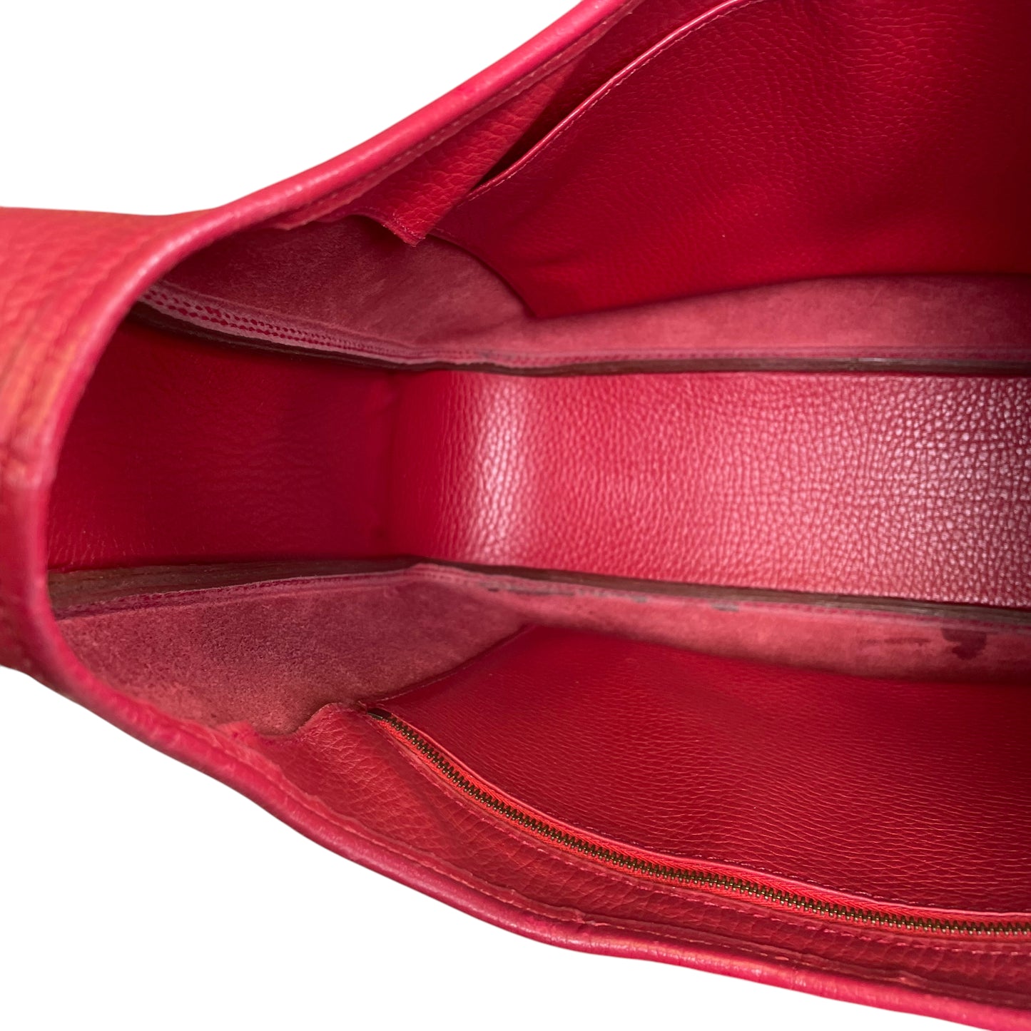 Hermes Tsako 3 Way Crossbody Red Ardennes Leather GHW Shoulder Purse