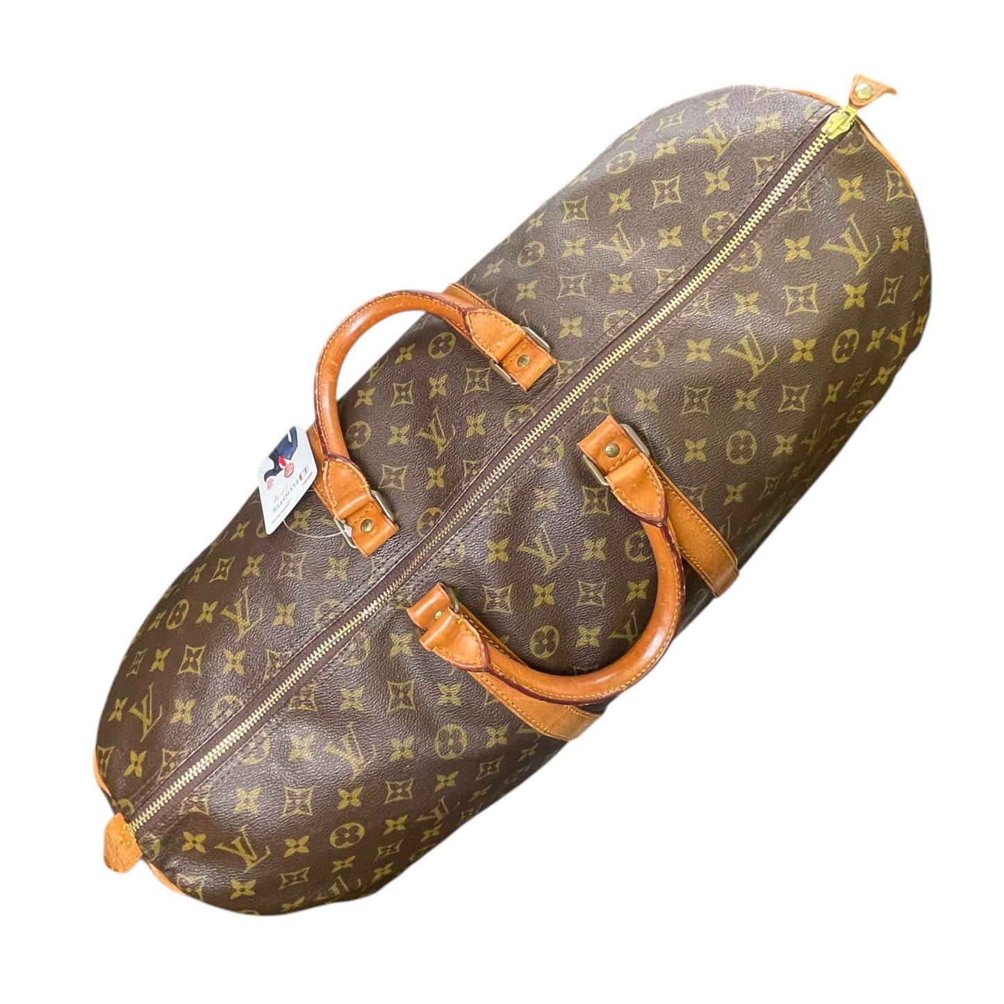 Louis Vuitton Keepall 60 Monogram Bando Lock + Tag Duffel Travel Bag