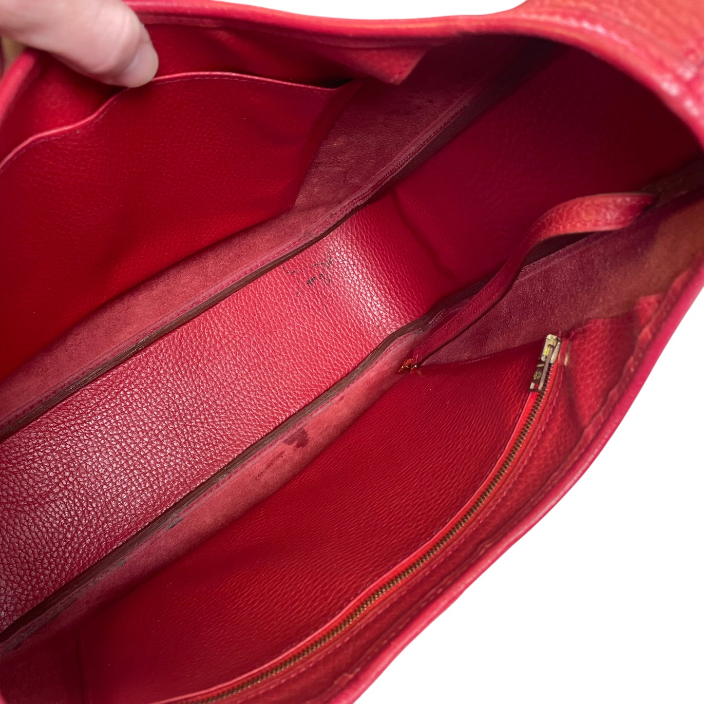 Hermes Tsako 3 Way Crossbody Red Ardennes Leather GHW Shoulder Purse