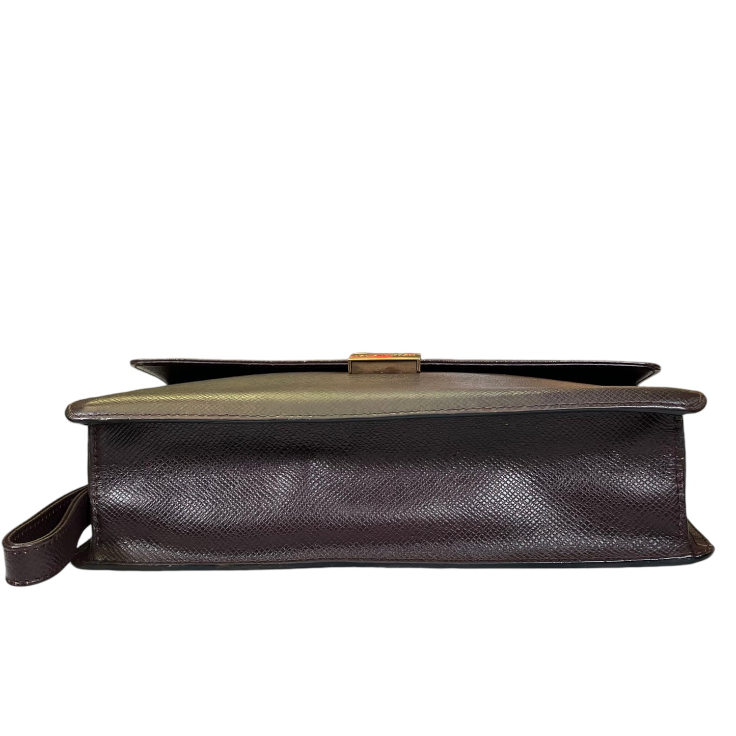 Louis Vuitton Selenga Taiga Burgandy Daily Business Pochette Wristlet Clutch