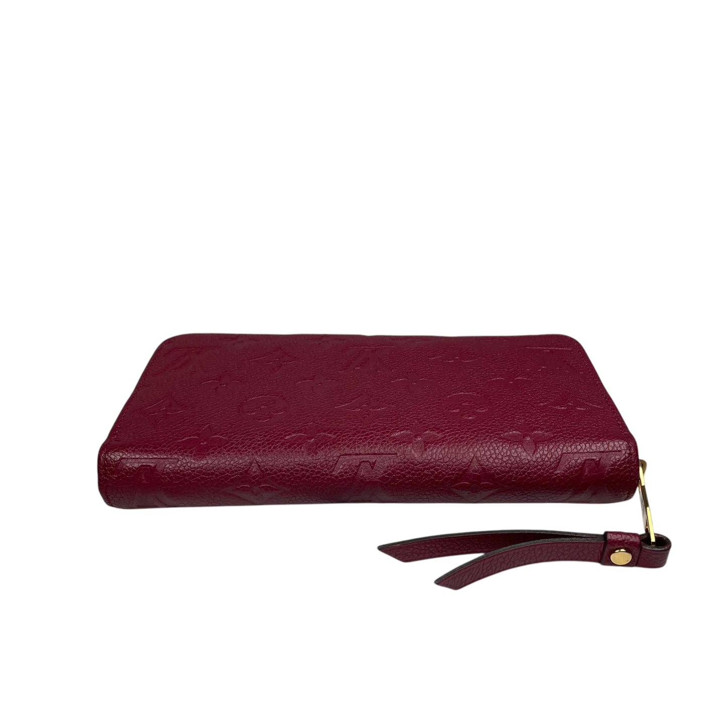 Louis Vuitton Empreinte Leather Bordeaux Zip Around Gold Zip Around Long Wallet