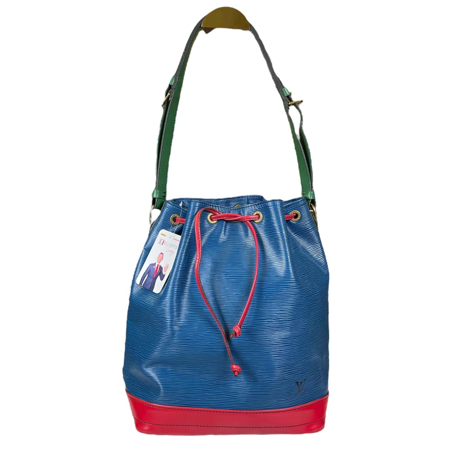 Louis Vuitton Noe GM Epi Large Multi Color Drawstring Two Toned Bucket Bag Purse