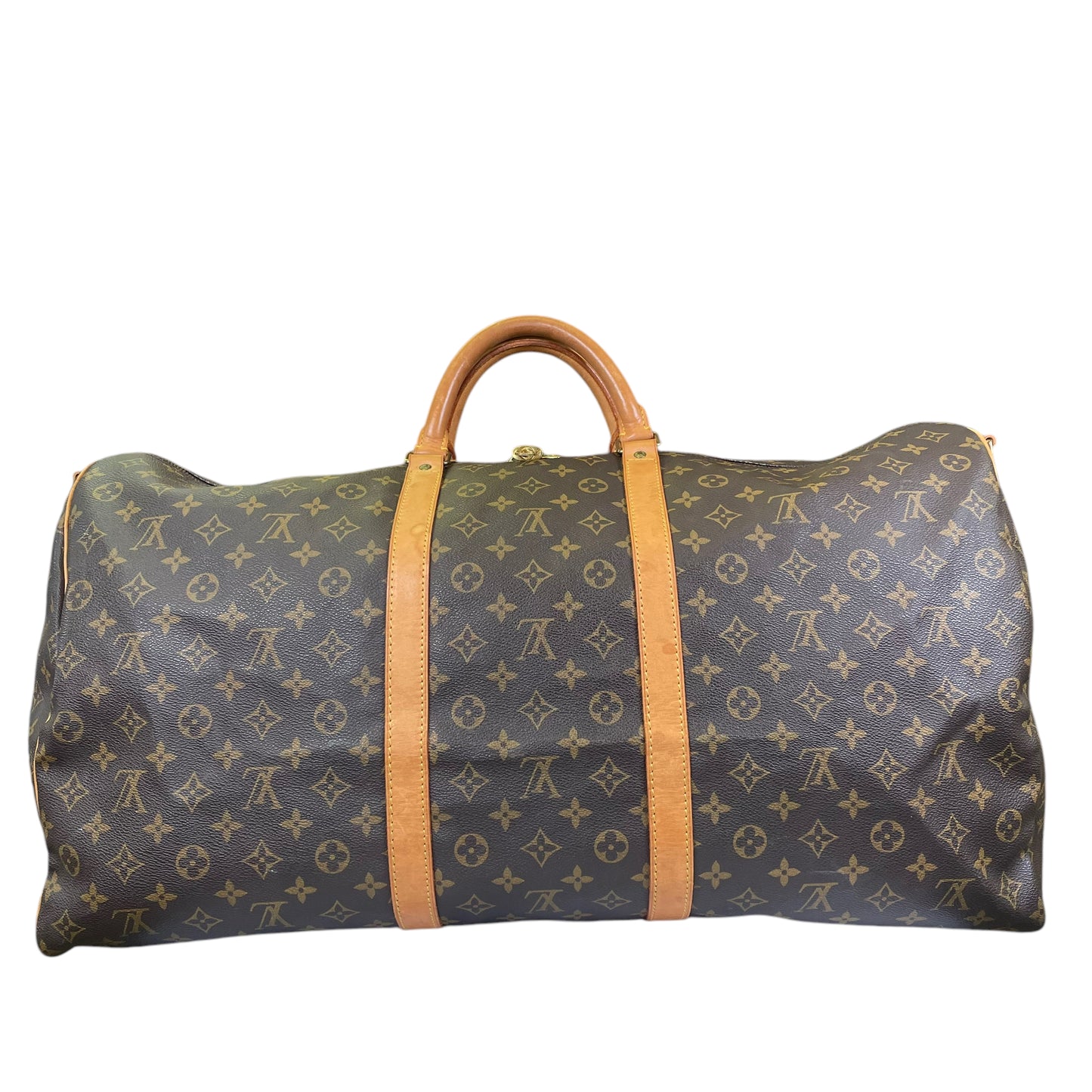 Louis Vuitton Keepall 60 Monogram Bando Lock + Tag Duffel Travel Bag