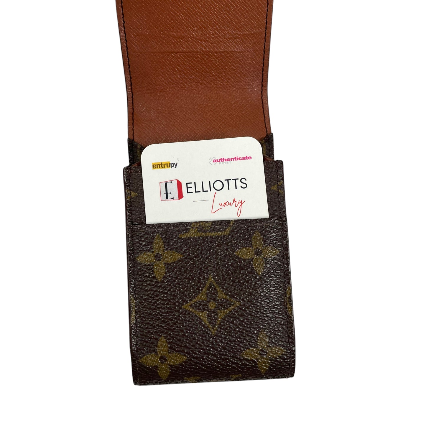 Louis Vuitton Monogram Coated Canvas Cig / Phone / Card Case Snap