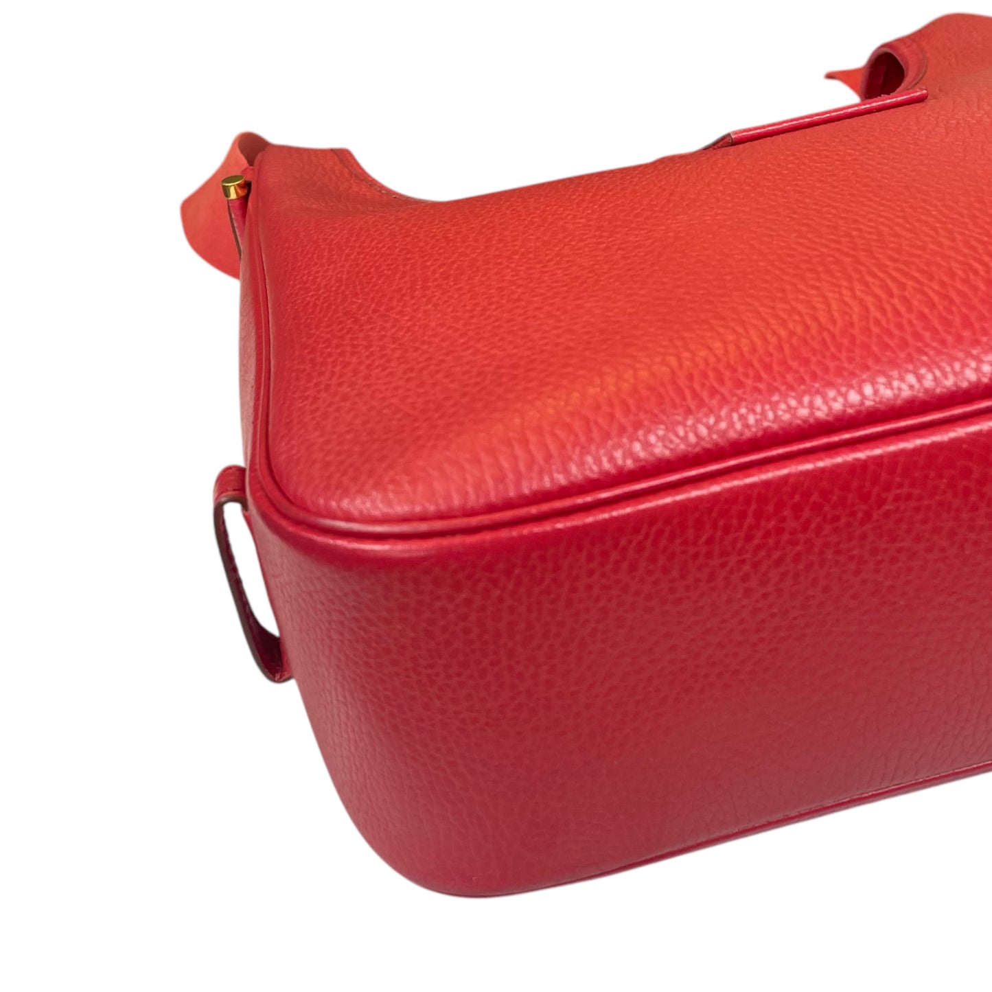 Hermes Tsako 3 Way Crossbody Red Ardennes Leather GHW Shoulder Purse