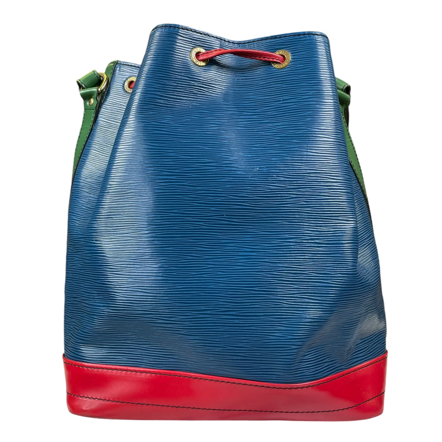 Louis Vuitton Noe GM Epi Large Multi Color Drawstring Two Toned Bucket Bag Purse
