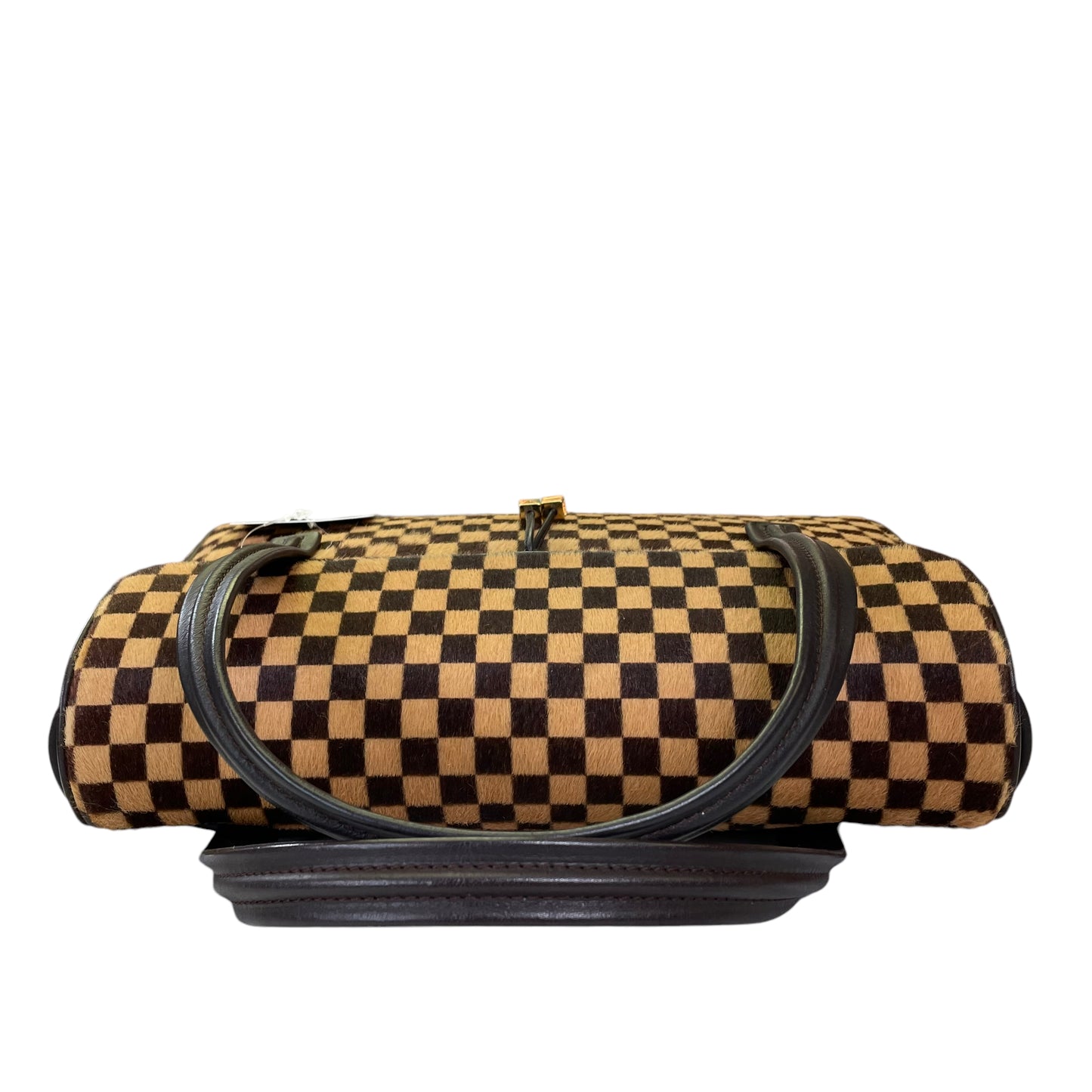 Louis Vuitton Damier Sauvage Pony Hair Lion Small Snap Flap Purse Top Handle