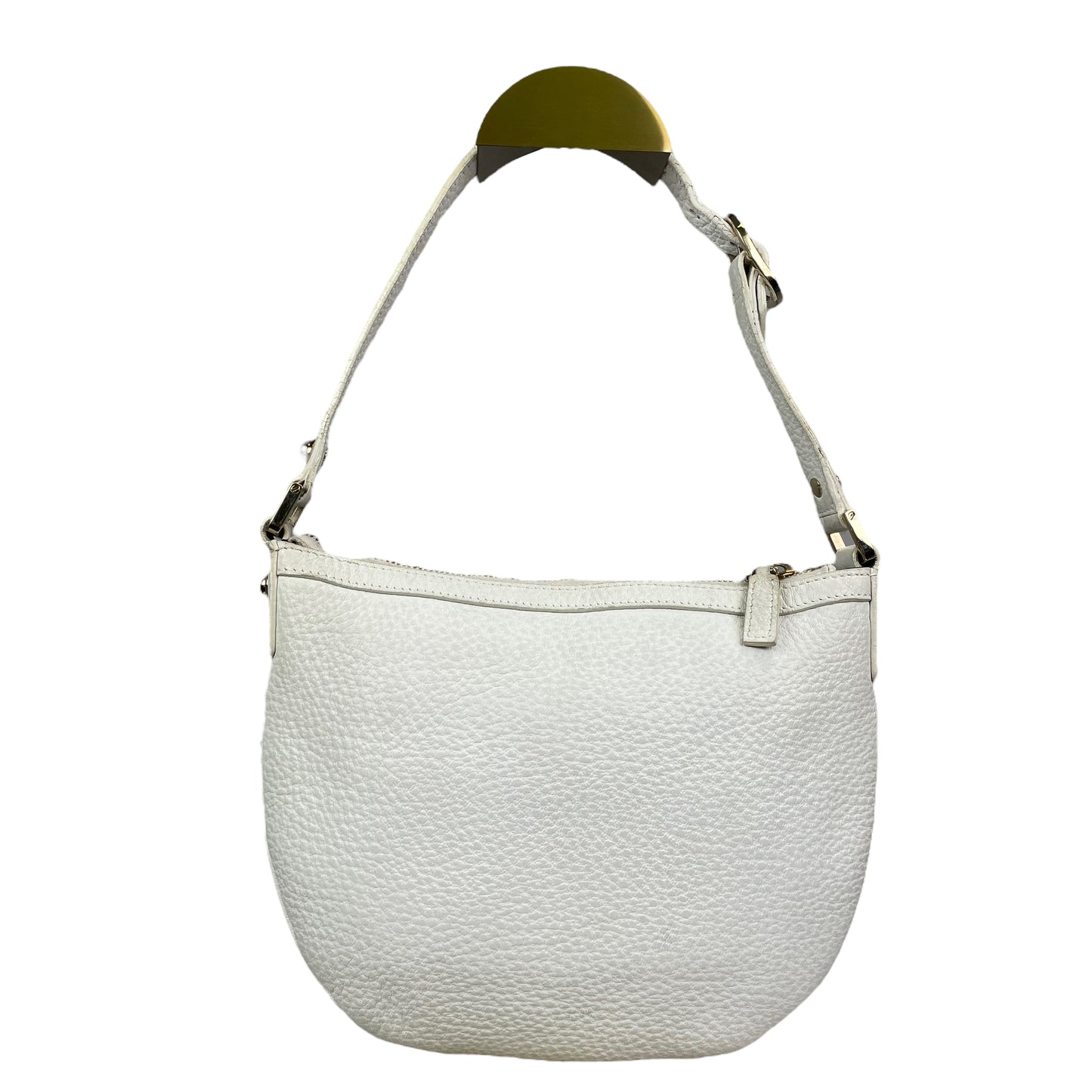 Gucci GG Sherry Blondie White Small Pebbled Gold Tone Hardware Shoulder Purse