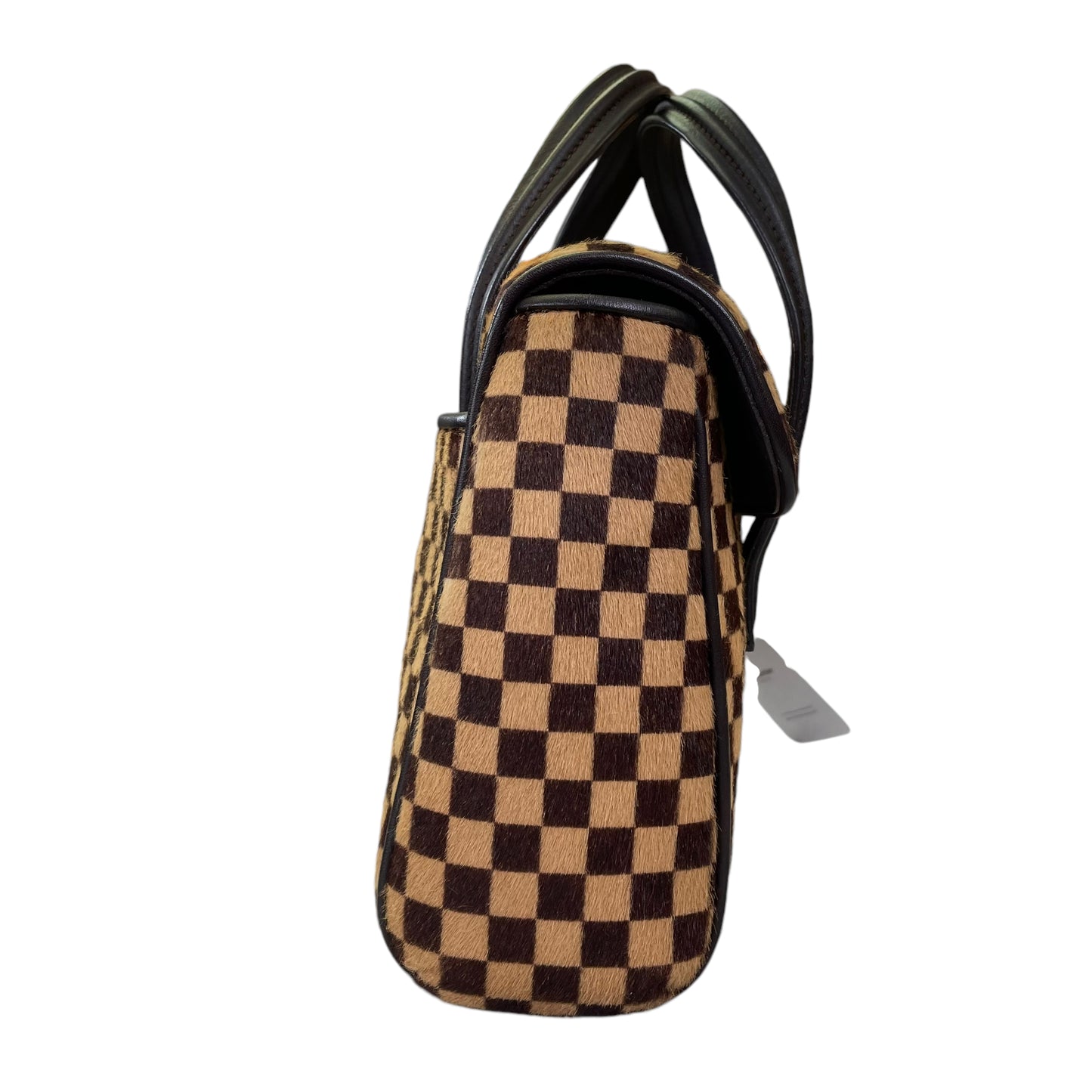Louis Vuitton Damier Sauvage Pony Hair Lion Small Snap Flap Purse Top Handle