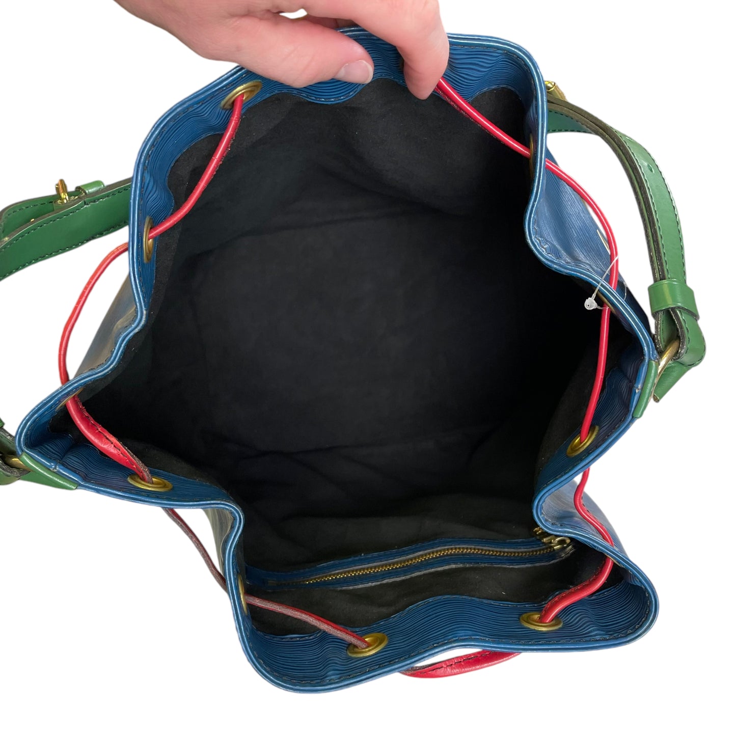 Louis Vuitton Noe GM Epi Large Multi Color Drawstring Two Toned Bucket Bag Purse