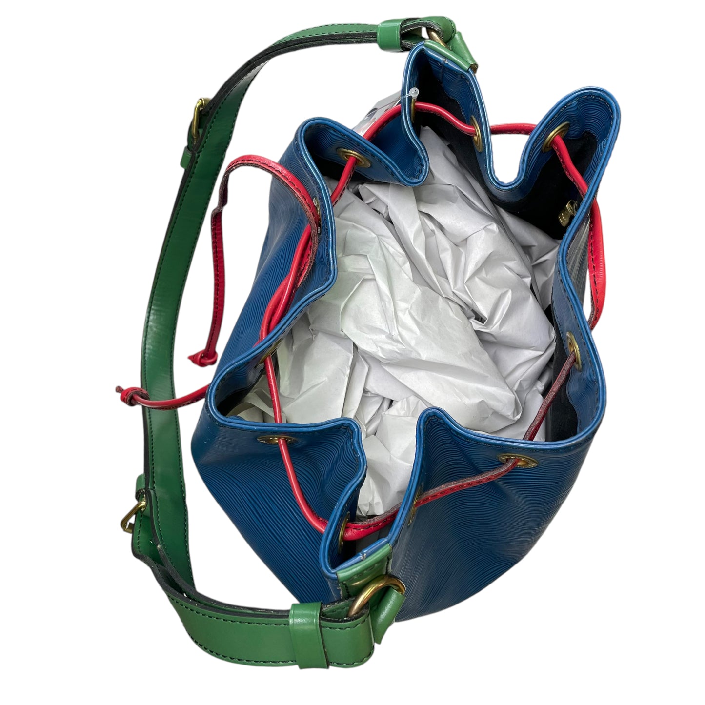 Louis Vuitton Noe GM Epi Large Multi Color Drawstring Two Toned Bucket Bag Purse