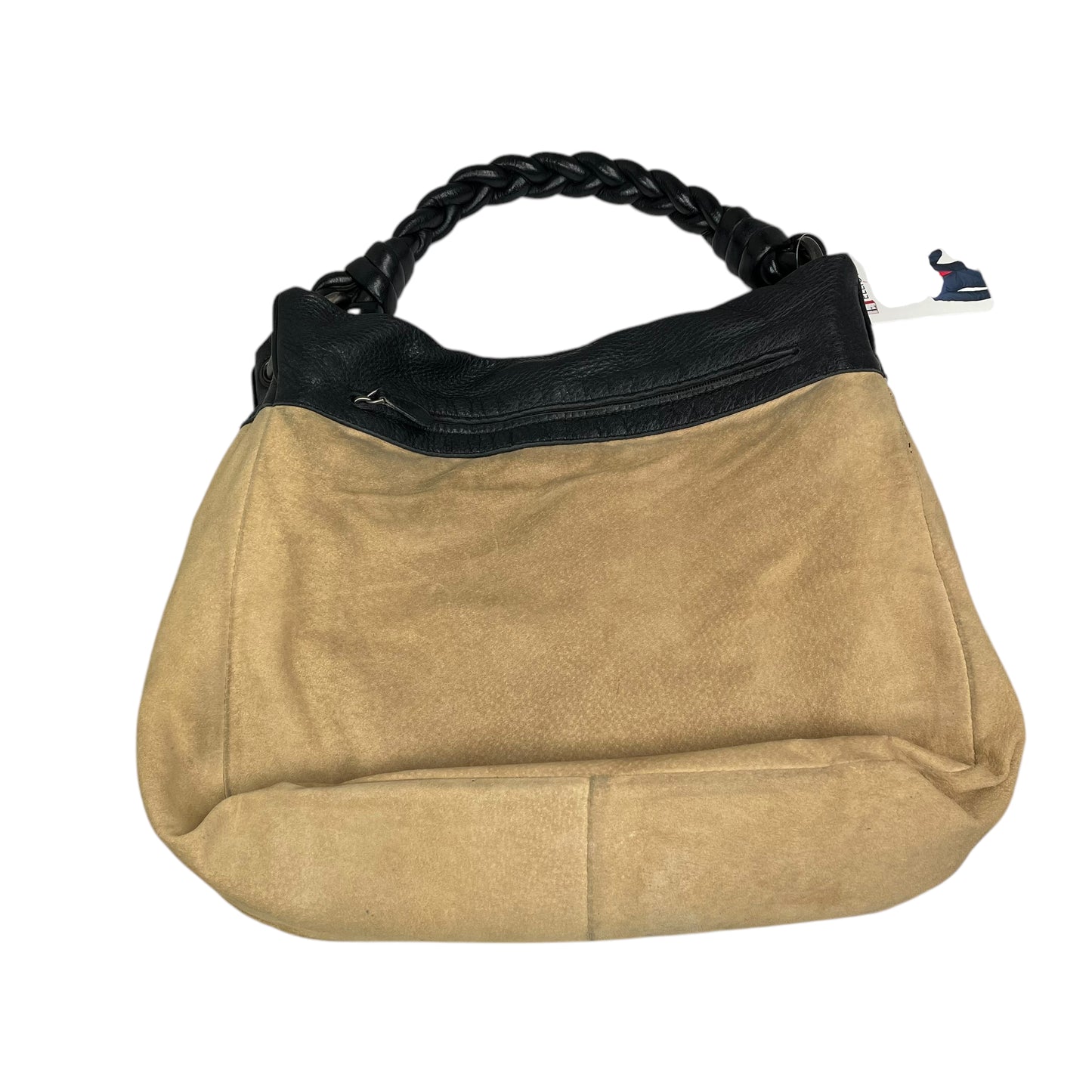 Bottega Veneta Intrecciato Black Medium Leather Gunmetal Hobo Shoulder Purse