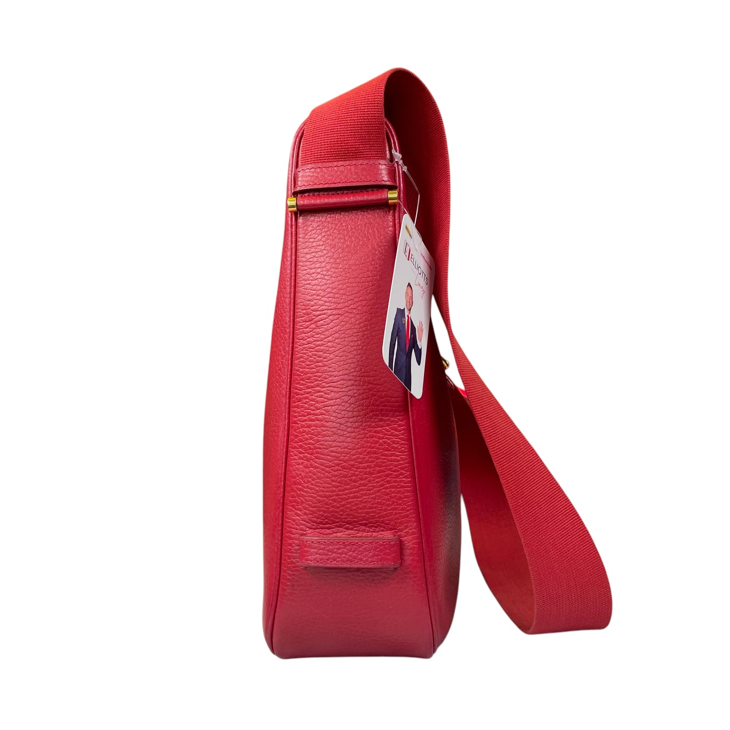 Hermes Tsako 3 Way Crossbody Red Ardennes Leather GHW Shoulder Purse