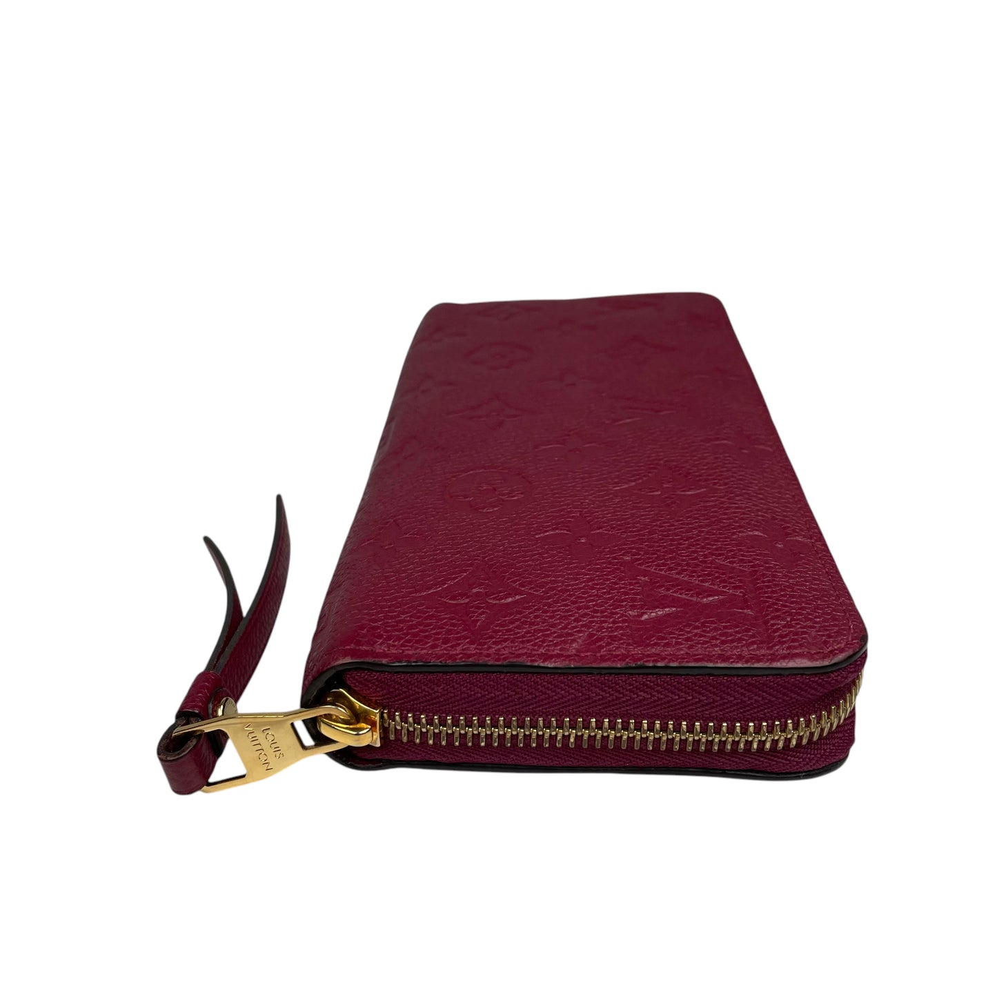 Louis Vuitton Empreinte Leather Bordeaux Zip Around Gold Zip Around Long Wallet
