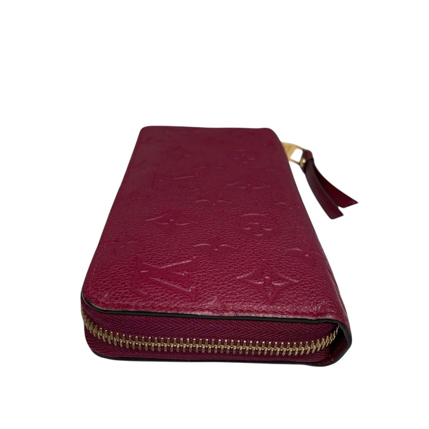 Louis Vuitton Empreinte Leather Bordeaux Zip Around Gold Zip Around Long Wallet