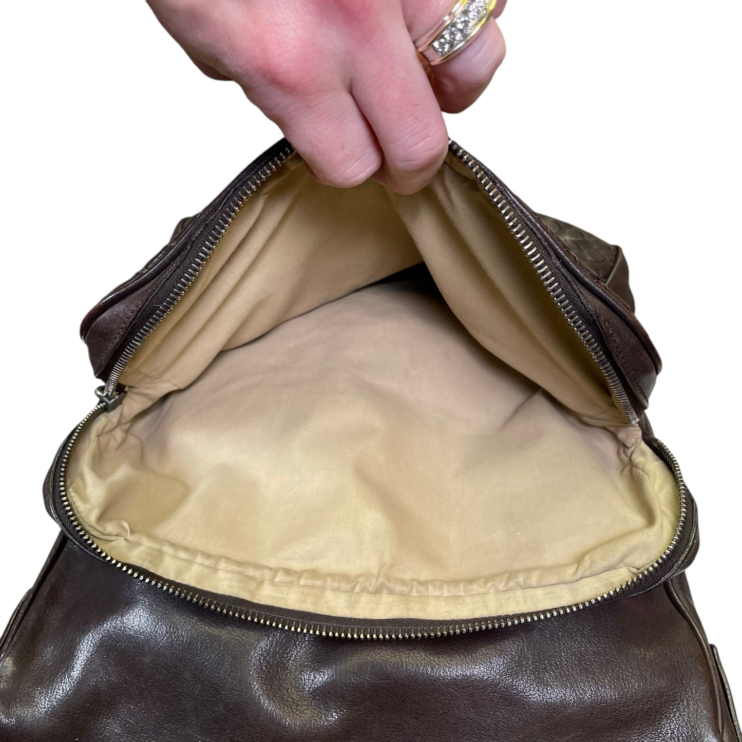 Bottega Veneta Brown Intrecciato Woven Multi Crossbody Large Shoulder Travel Bag
