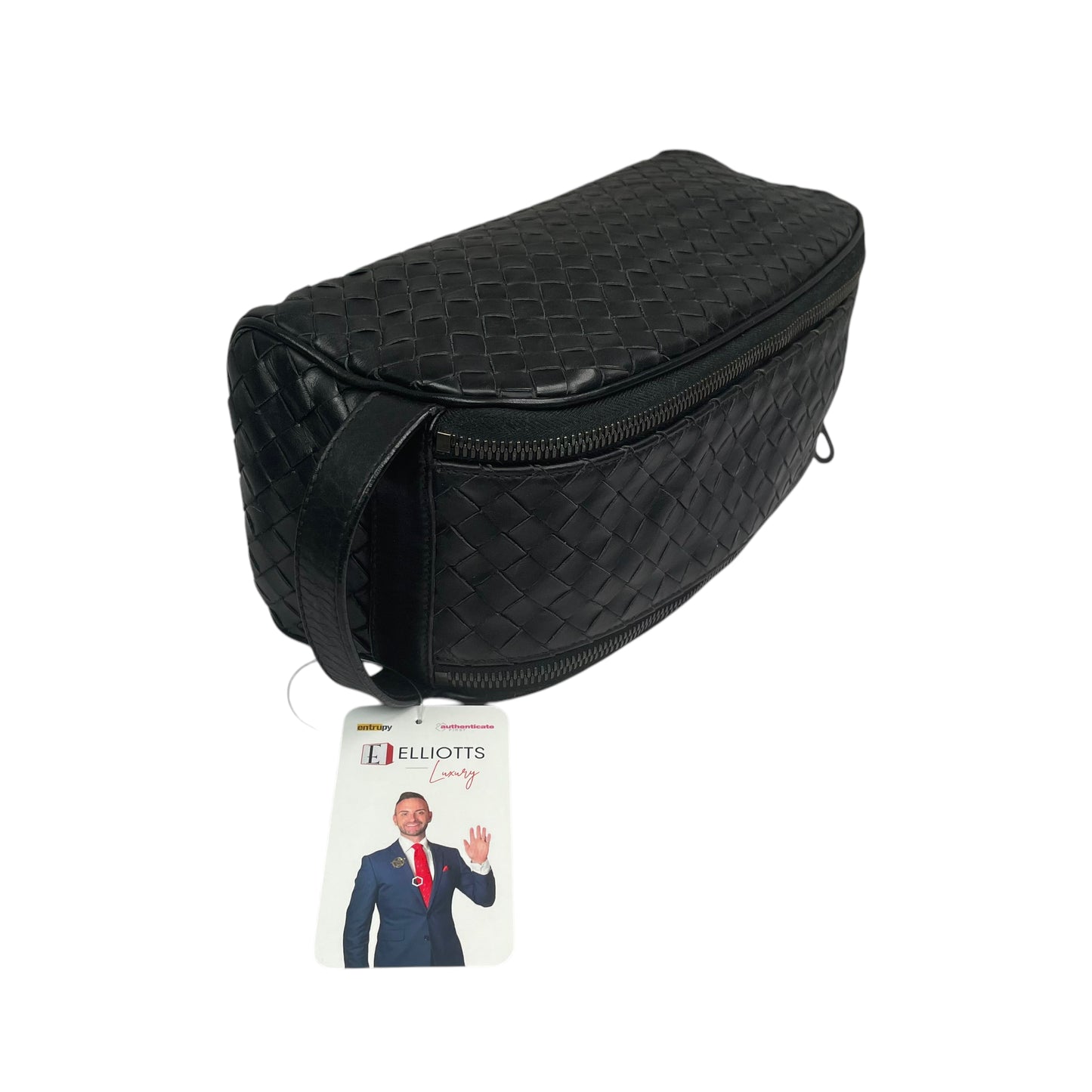 Bottega Veneta Intrecciato Travel Wash Toiletry Cosmetic Skincare Tote Small Bag