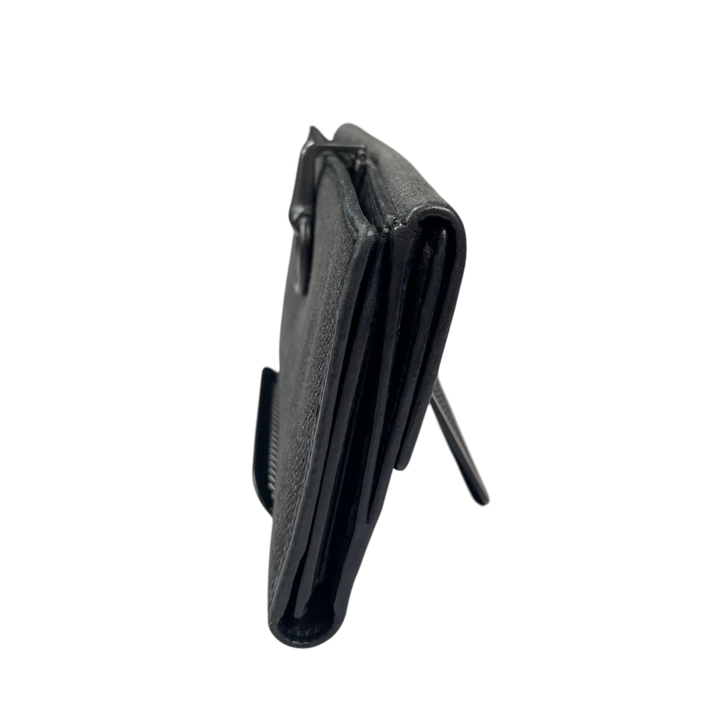 GG Black Horsebit Leather Matte Hardware Jacquard Long Clip Lock International Wallet