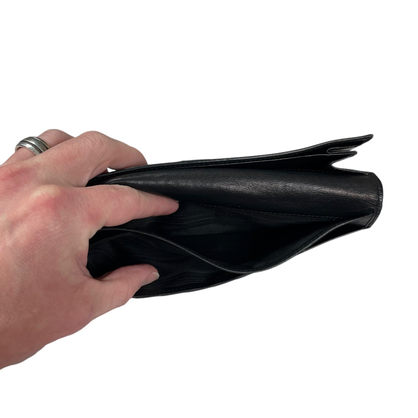 GG Black Horsebit Leather Matte Hardware Jacquard Long Clip Lock International Wallet