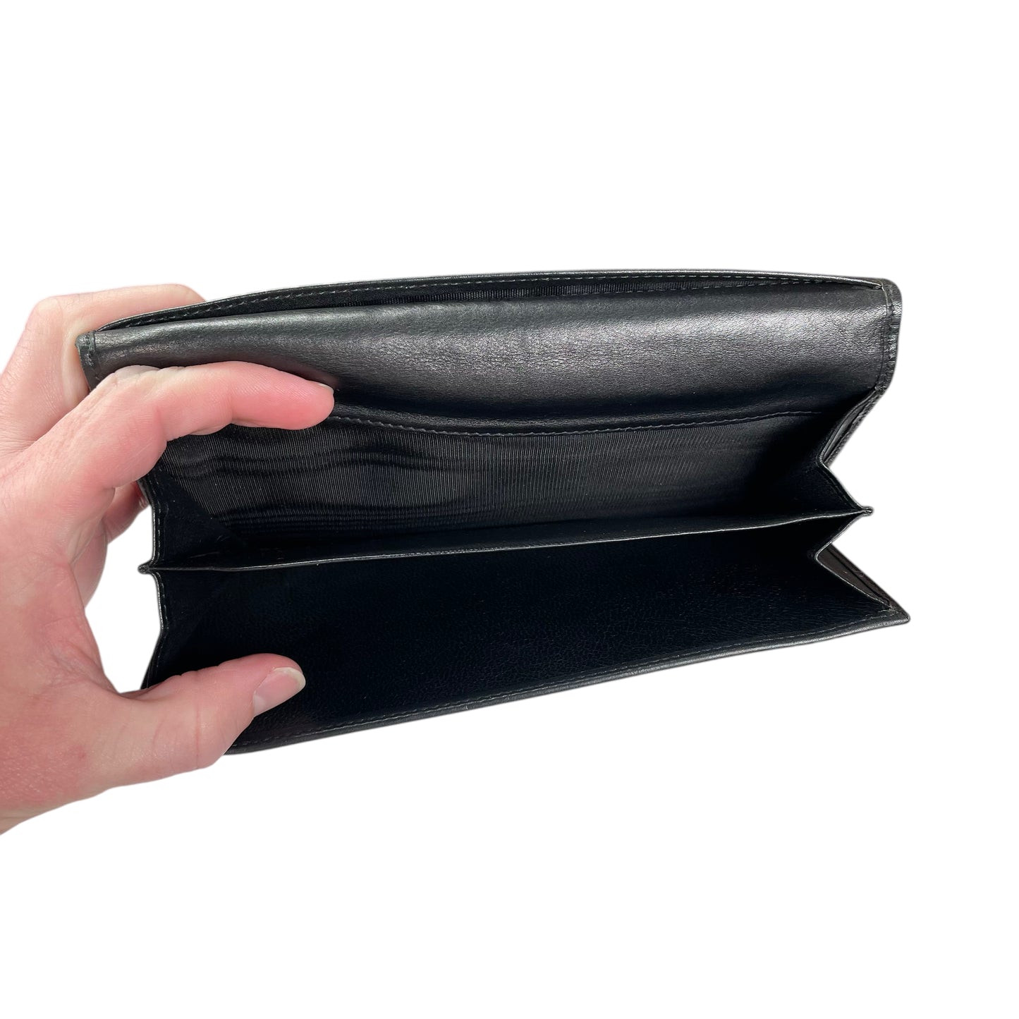 GG Black Horsebit Leather Matte Hardware Jacquard Long Clip Lock International Wallet