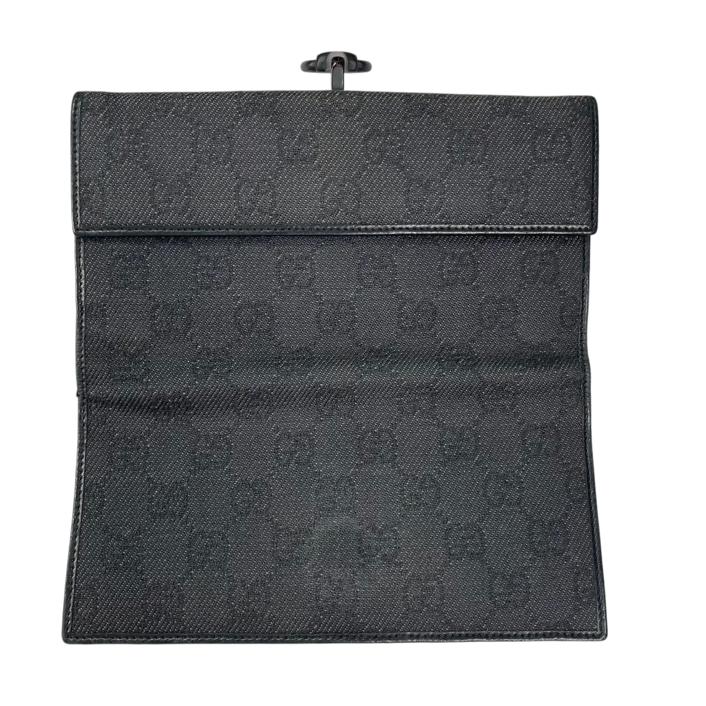 GG Black Horsebit Leather Matte Hardware Jacquard Long Clip Lock International Wallet