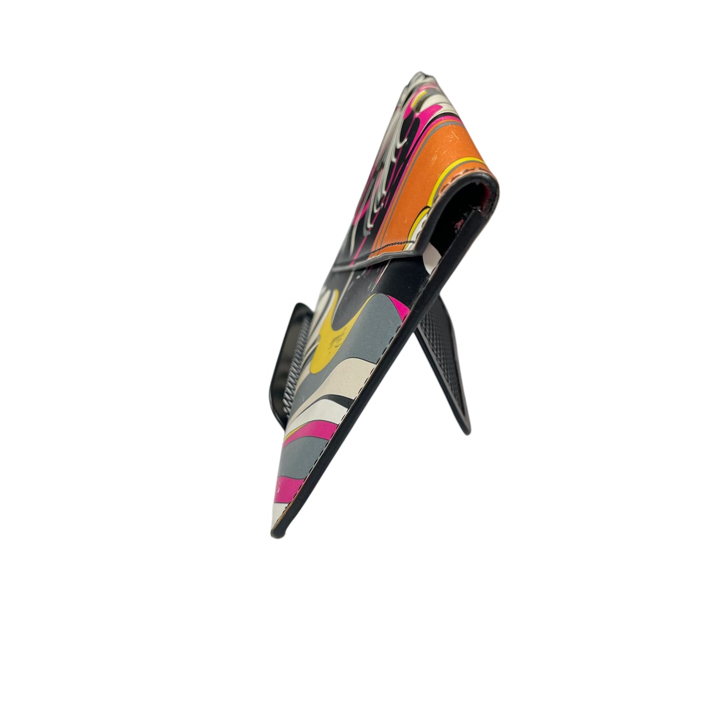 Emillio Pucci Envelop Abstract Swirl Long Slim Snap Wallet