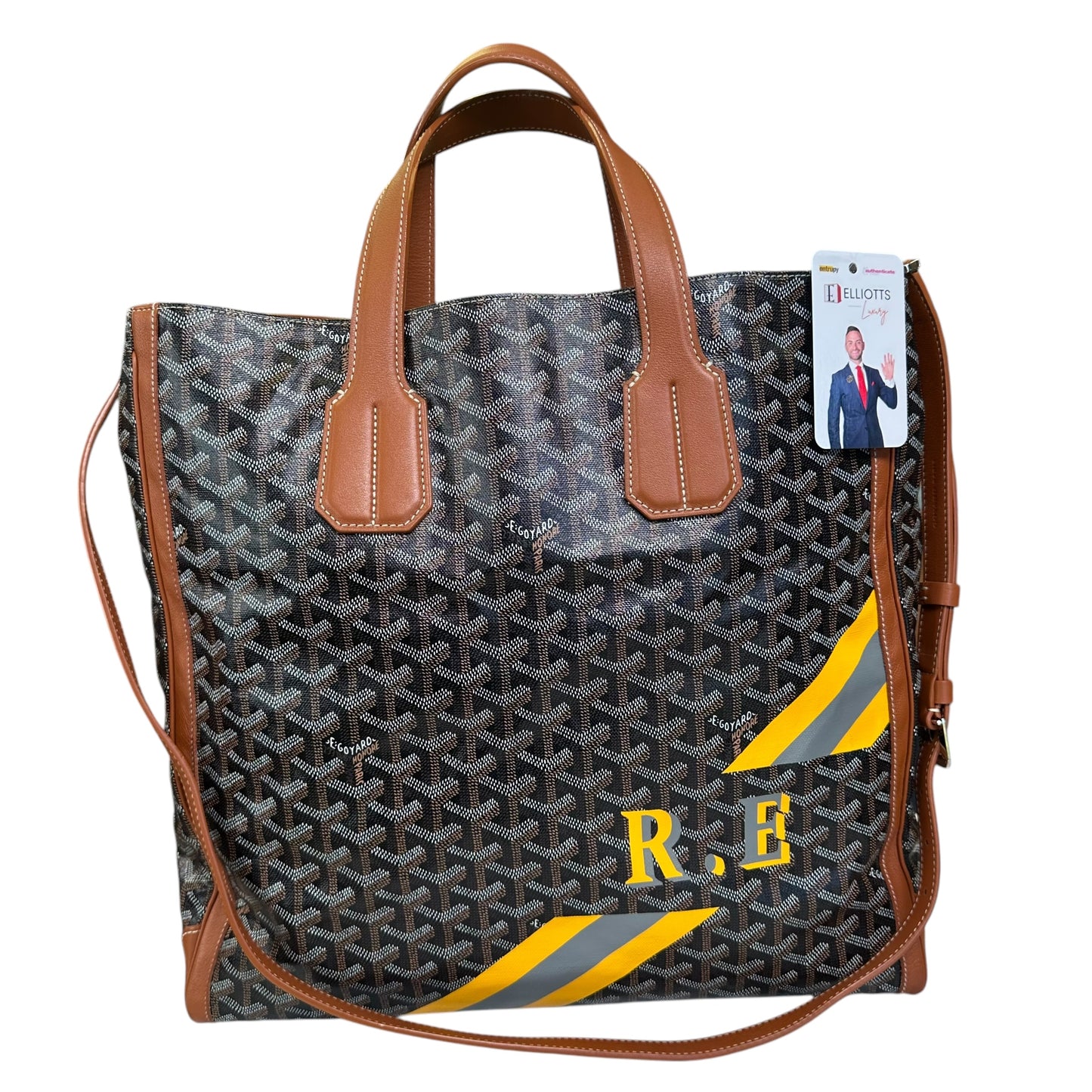 Goyard Limited Leather Canvas AMA Hugo Monogramed R. E. Voltaire Shopper Tote