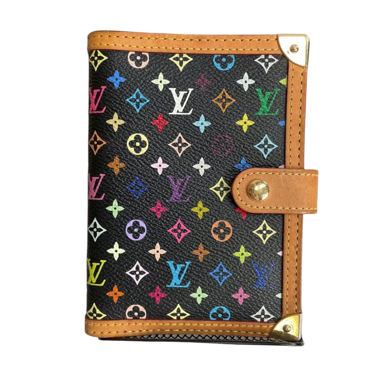 Louis Vuitton Multi Mono Coated Canvas Takashi Murakami Agenda Black