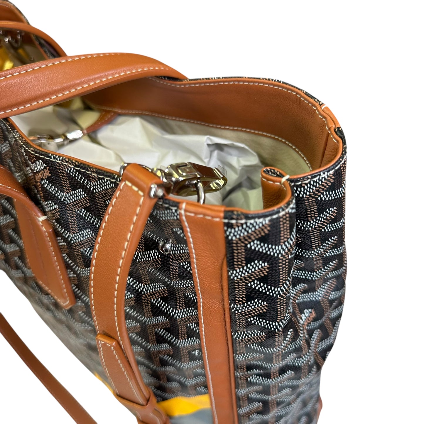 Goyard Limited Leather Canvas AMA Hugo Monogramed R. E. Voltaire Shopper Tote