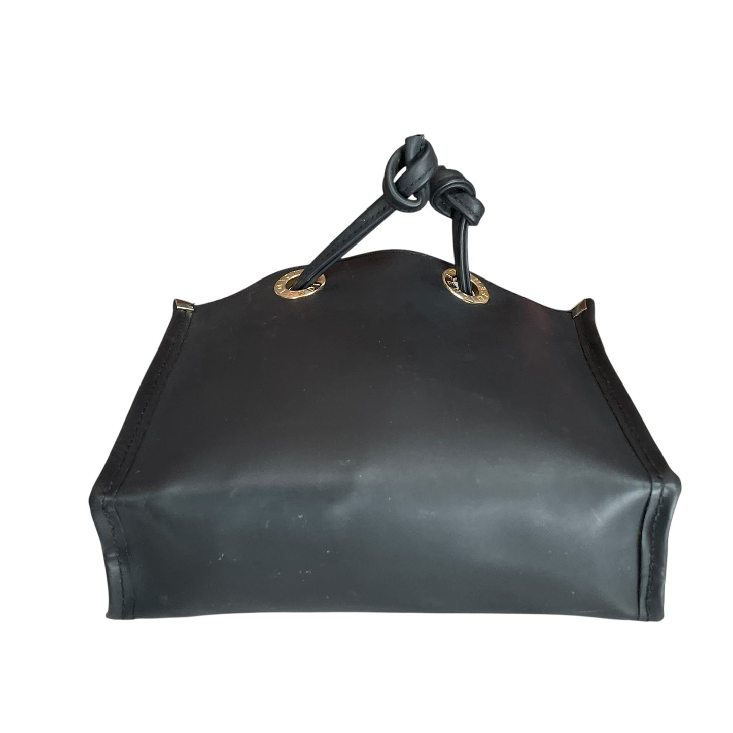 Fendi Mini Micro Fazzuolo Tote Black Matte GHW Vinyl Shopper Tote