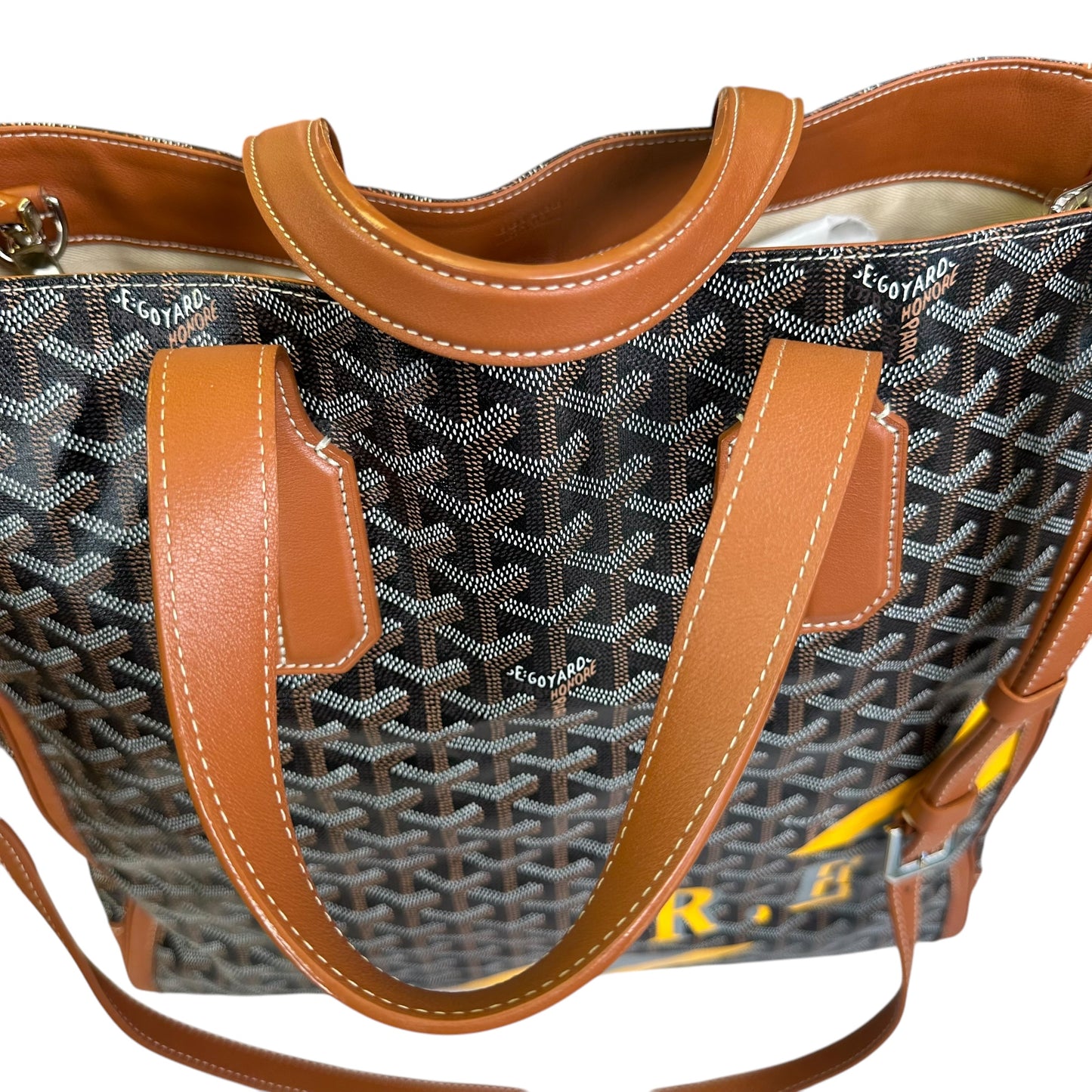 Goyard Limited Leather Canvas AMA Hugo Monogramed R. E. Voltaire Shopper Tote