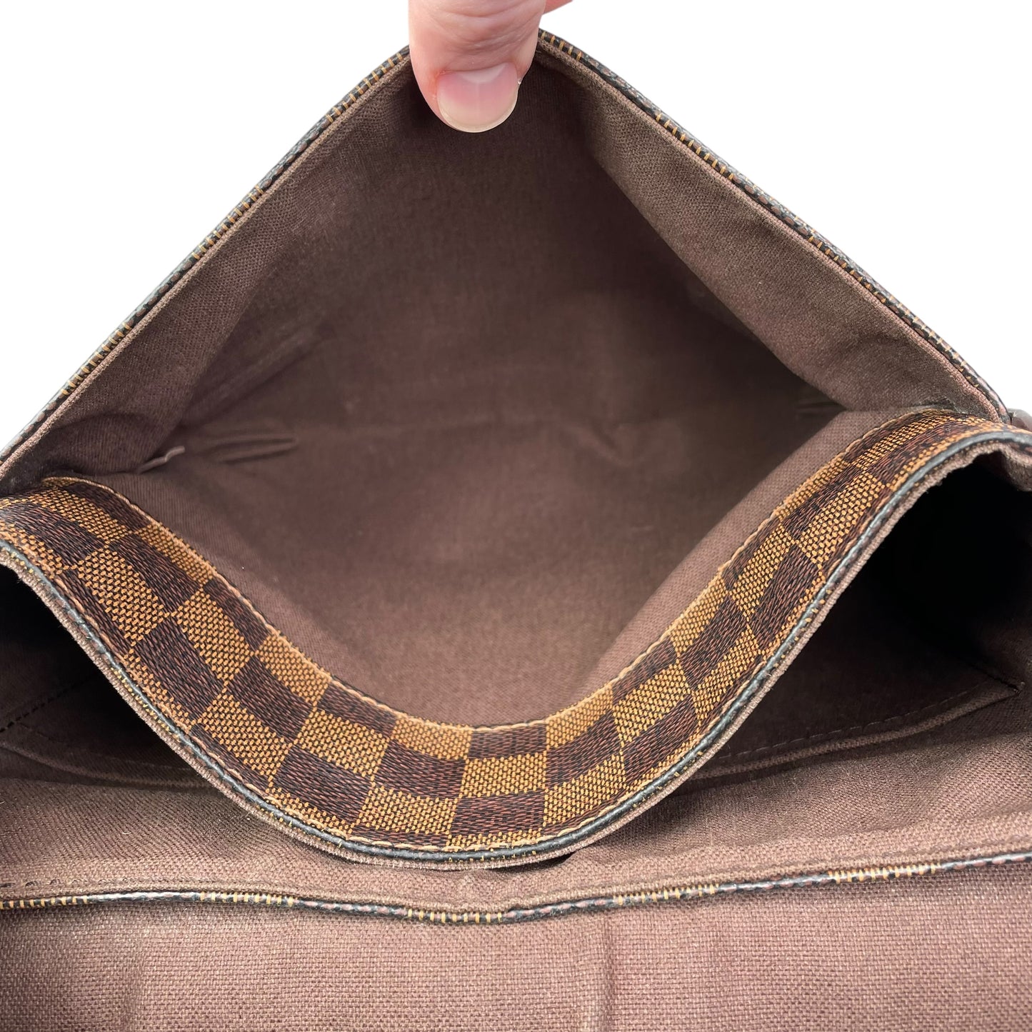 Louis Vuitton District Damier Ebene Coated Canvas PM Crossbody Messenger Bag