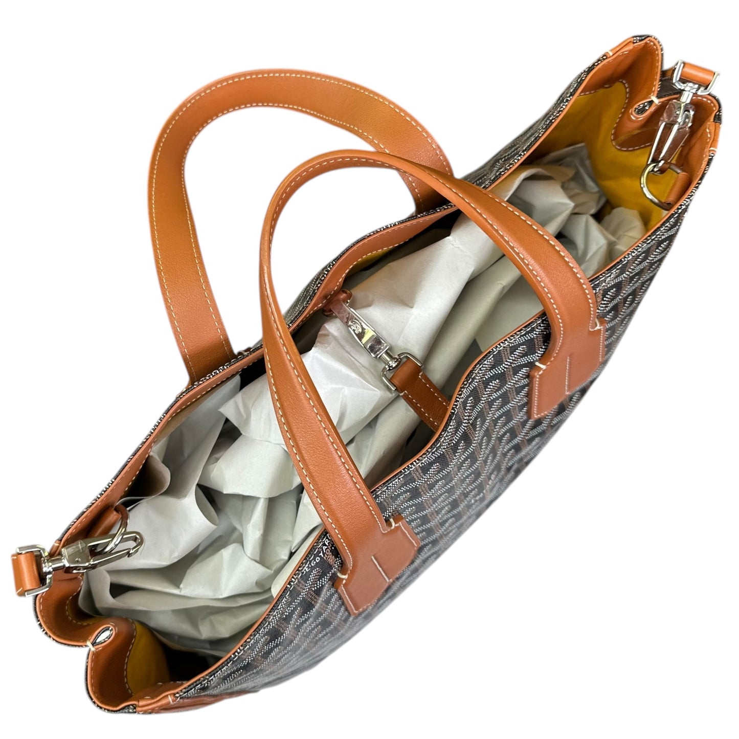 Goyard Limited Leather Canvas AMA Hugo Monogramed R. E. Voltaire Shopper Tote