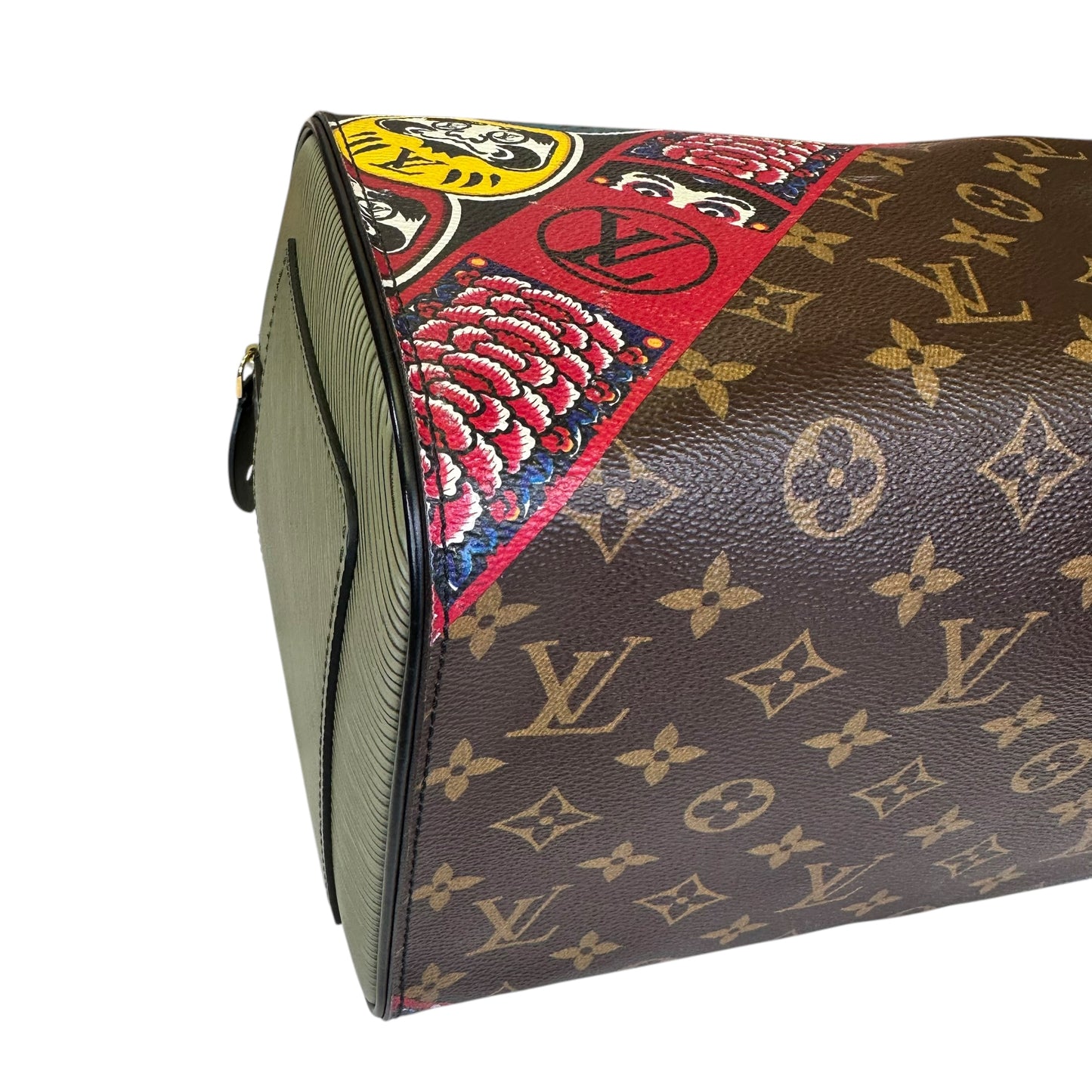 Louis Vuitton Speedy 30 Kaburi Kansai Yomoto 2018 Limited Edition Monogram Epi Tote Purse