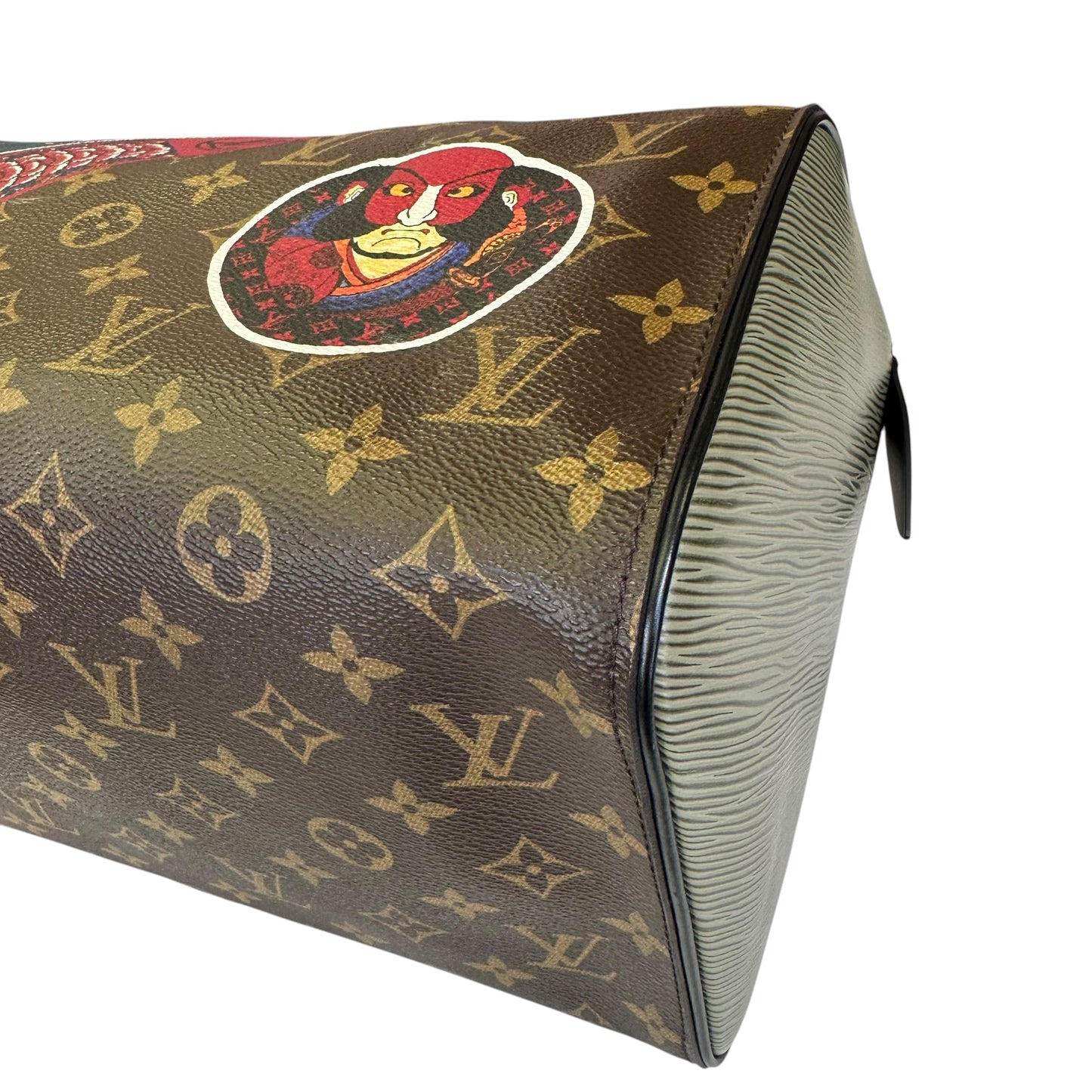 Louis Vuitton Speedy 30 Kaburi Kansai Yomoto 2018 Limited Edition Monogram Epi Tote Purse
