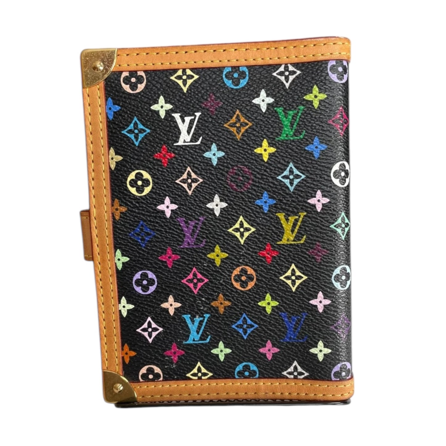 Louis Vuitton Multi Mono Coated Canvas Takashi Murakami Agenda Black