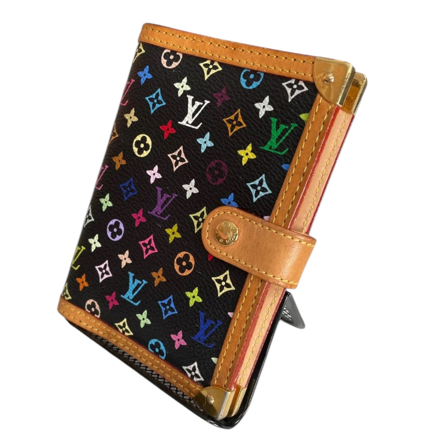 Louis Vuitton Multi Mono Coated Canvas Takashi Murakami Agenda Black